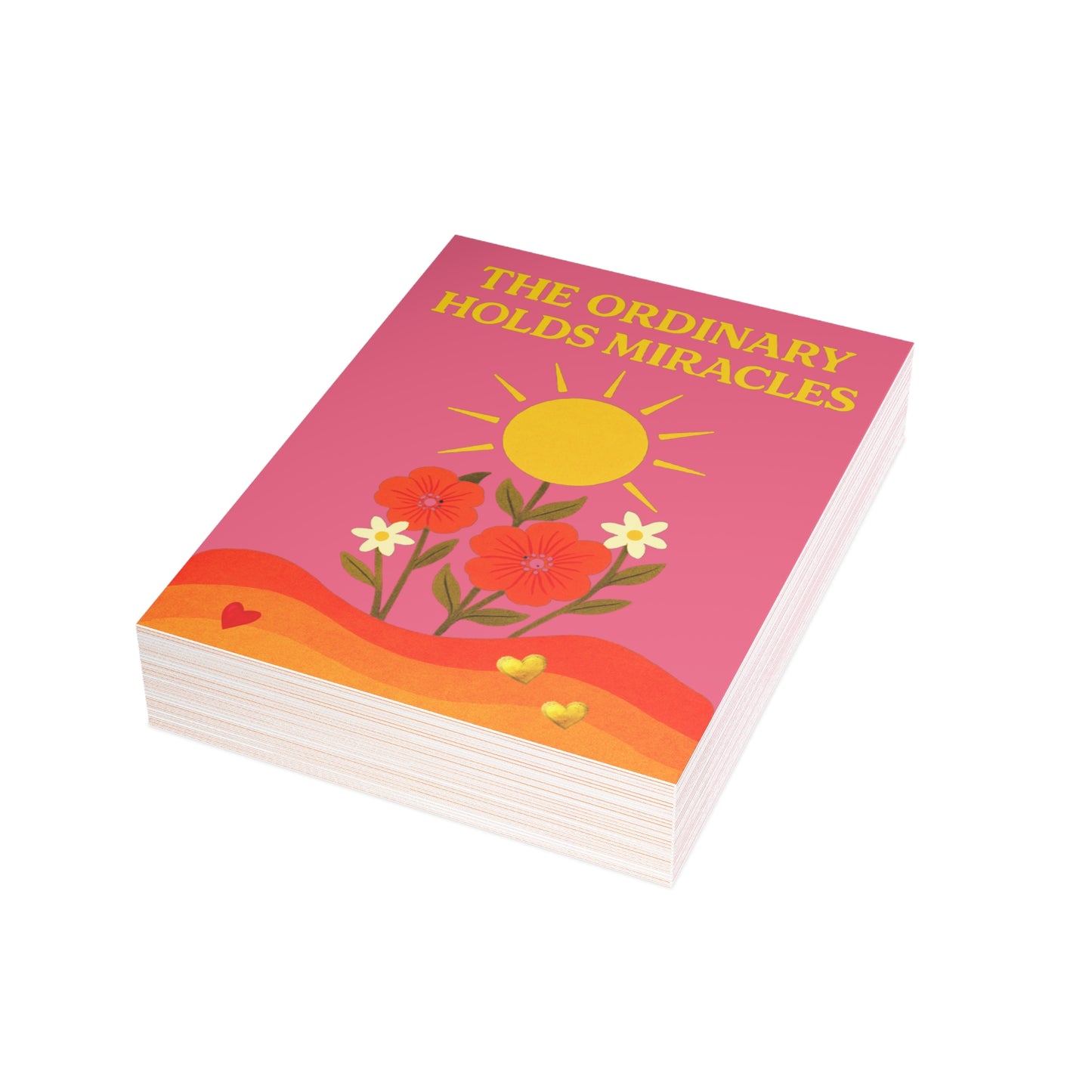 Postcard Bundles (30 pcs, envelopes included) - The Ordinary Holds Miracles (Rose)