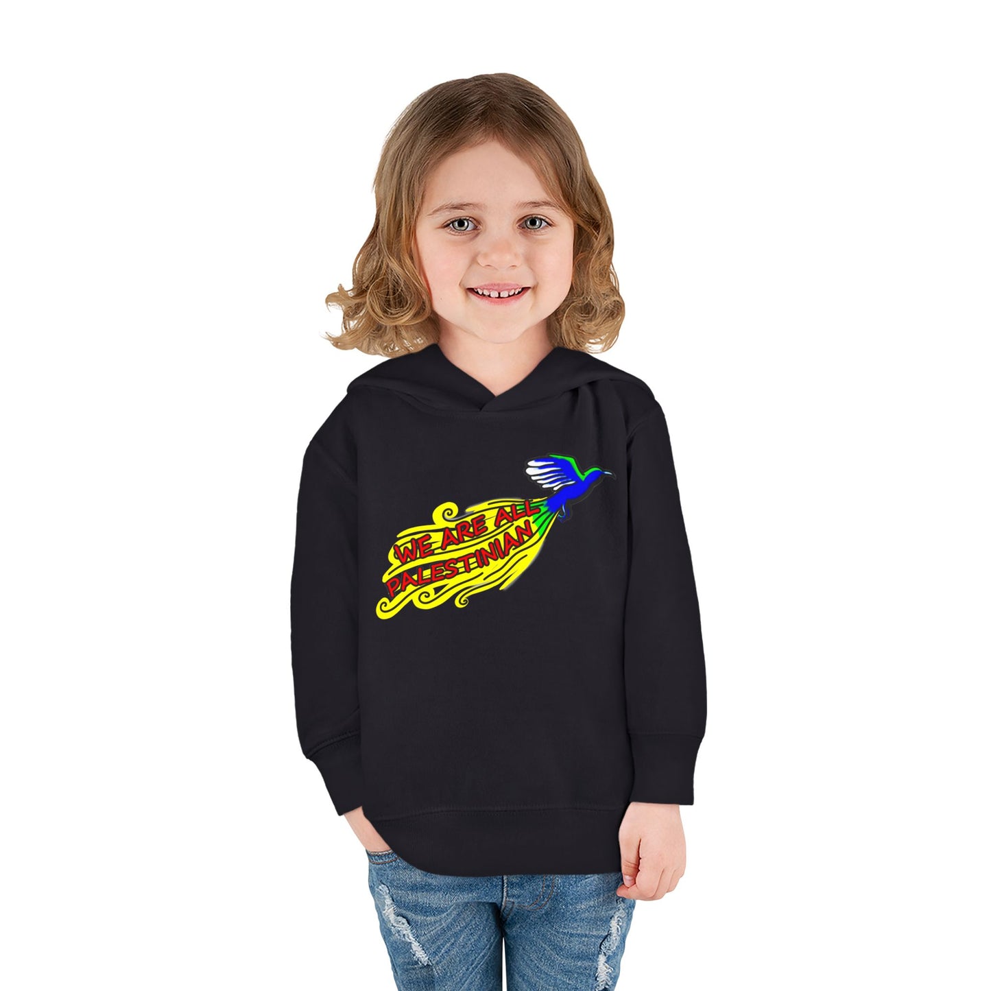 Toddler Pullover Fleece Hoodie - We are all Palestinian