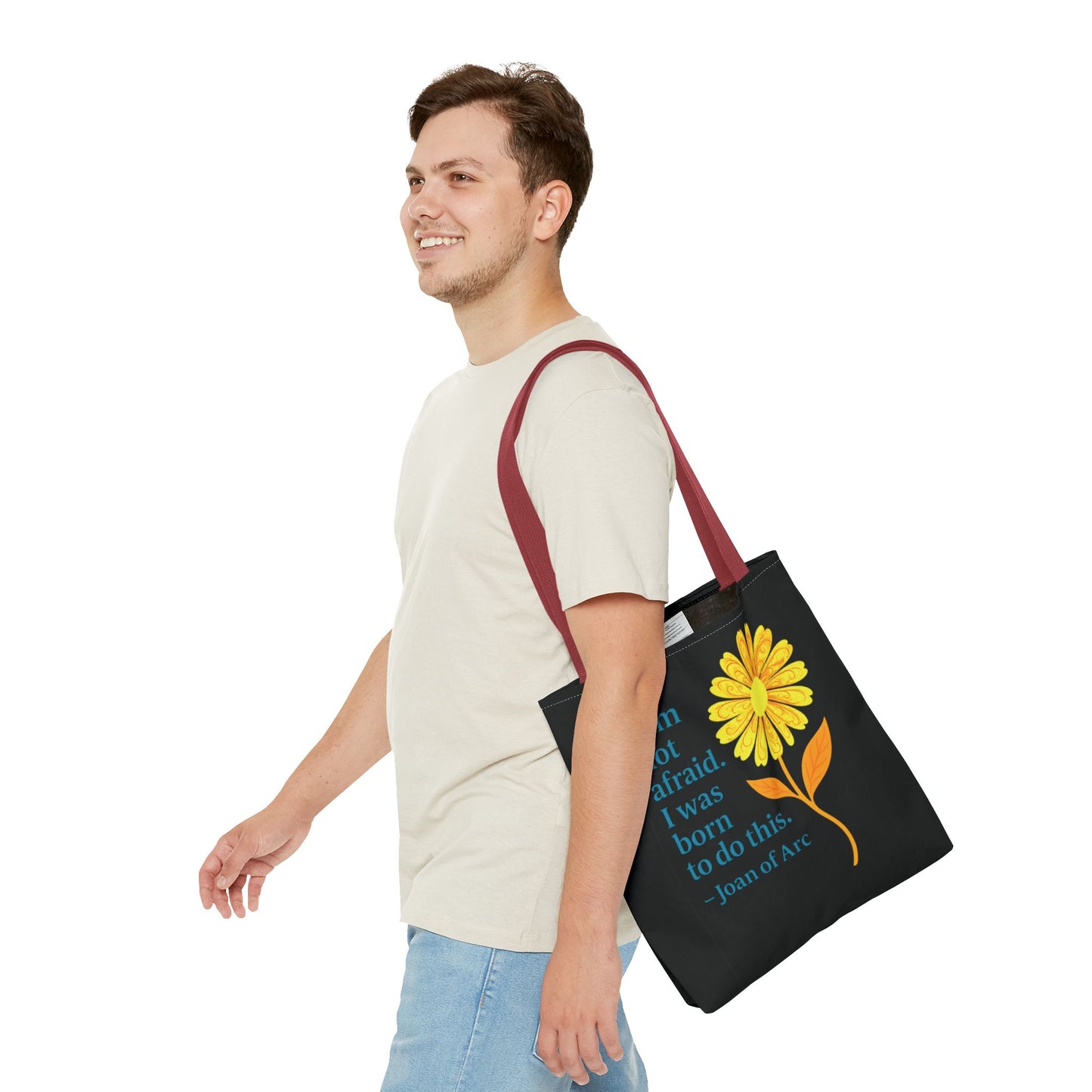 Tote Bag (AOP) - I am not afraid. I was born to do this.