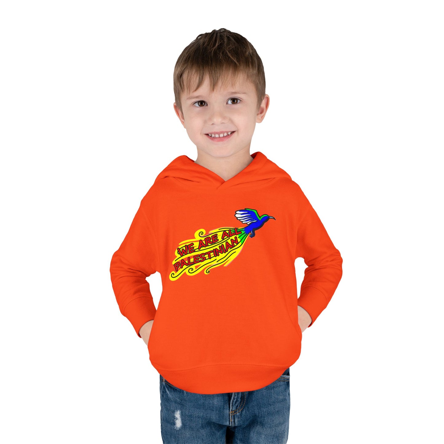 Toddler Pullover Fleece Hoodie - We are all Palestinian