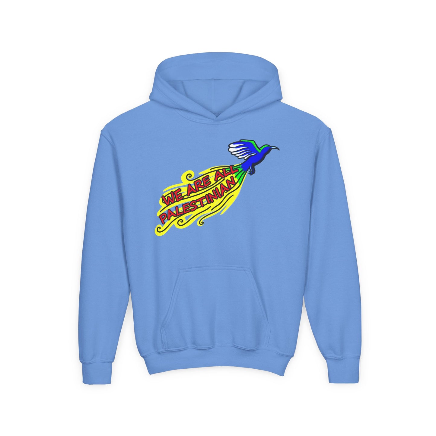Youth Heavy Blend Hooded Sweatshirt - We are all Palestinian