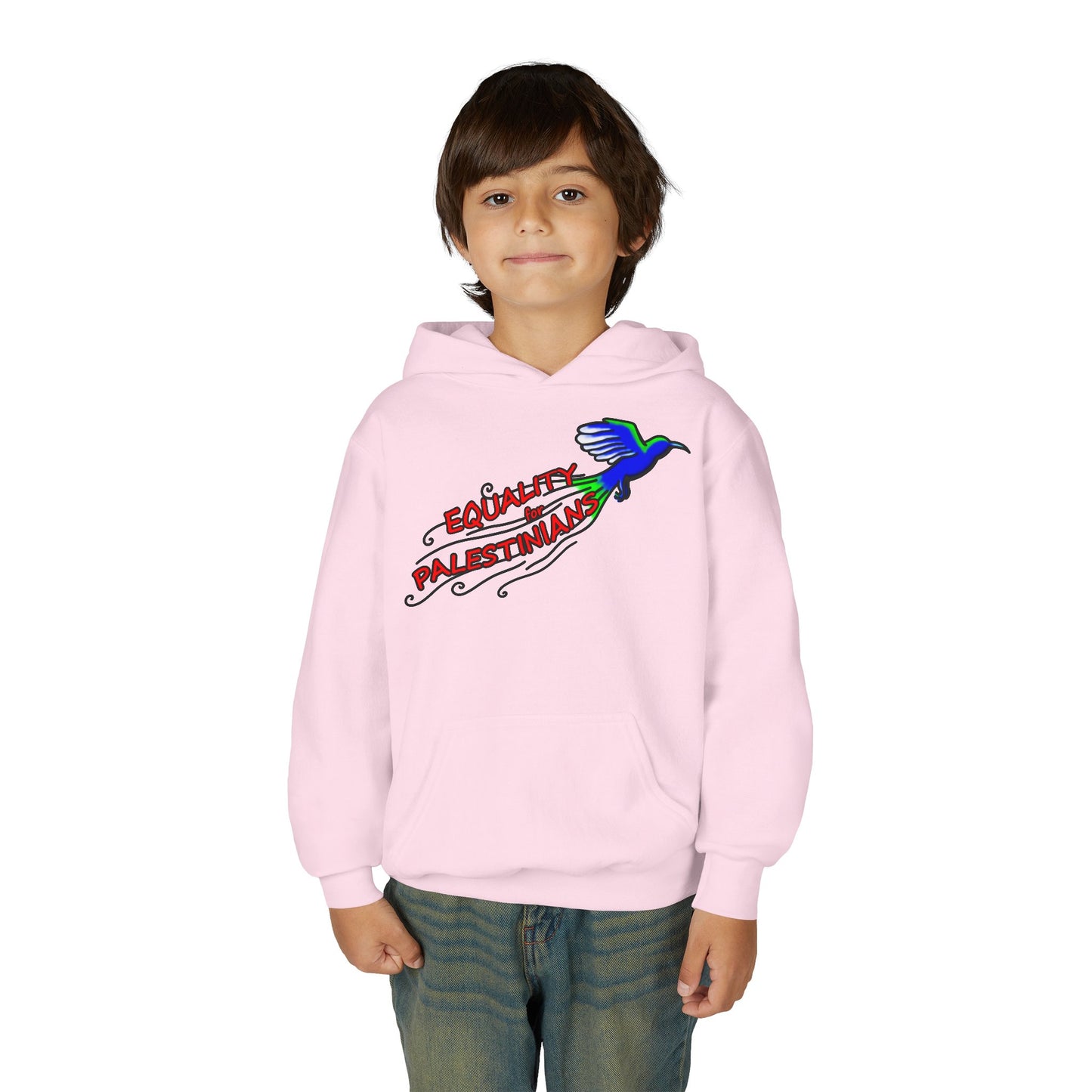 Youth Heavy Blend Hooded Sweatshirt - Equality for Palestinians