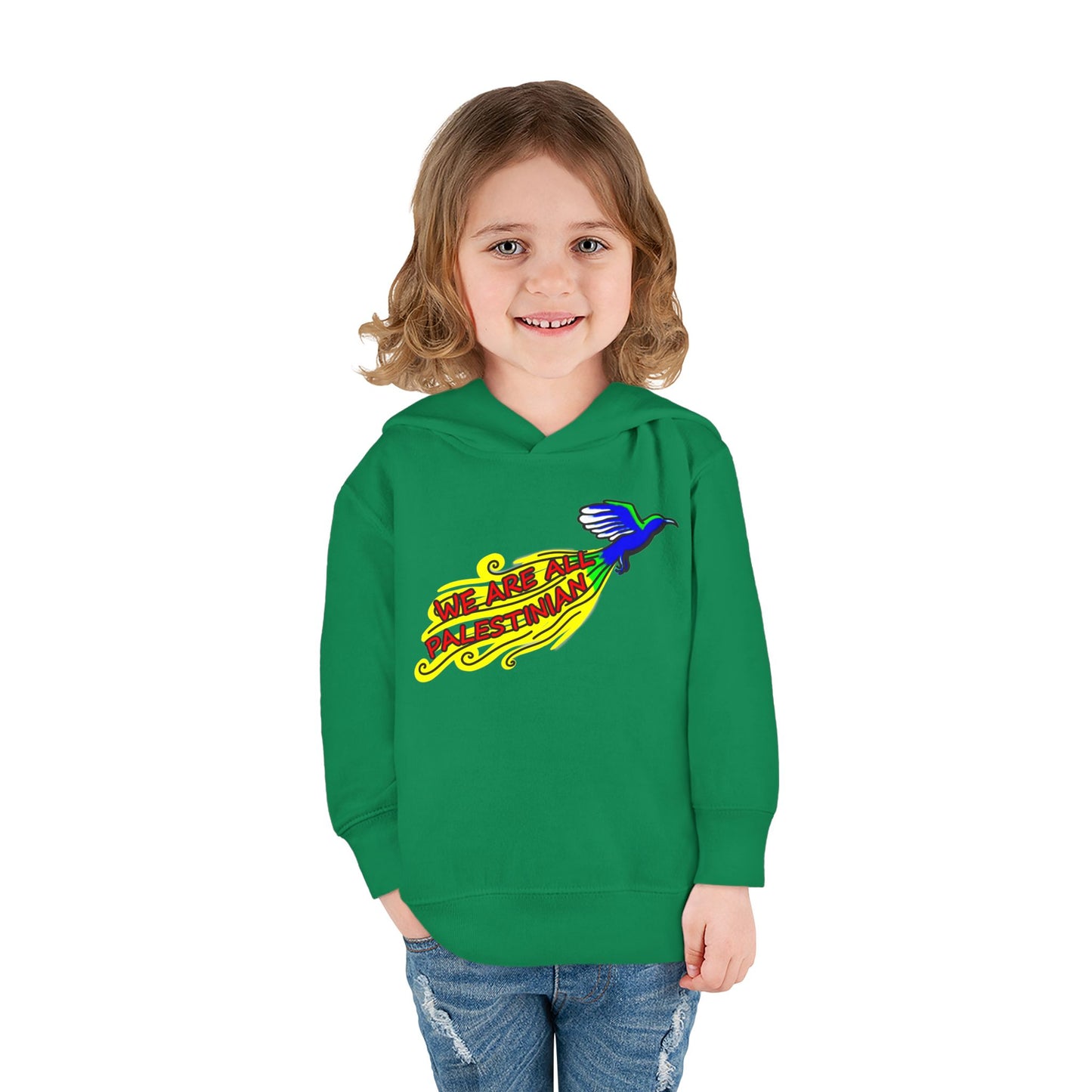 Toddler Pullover Fleece Hoodie - We are all Palestinian