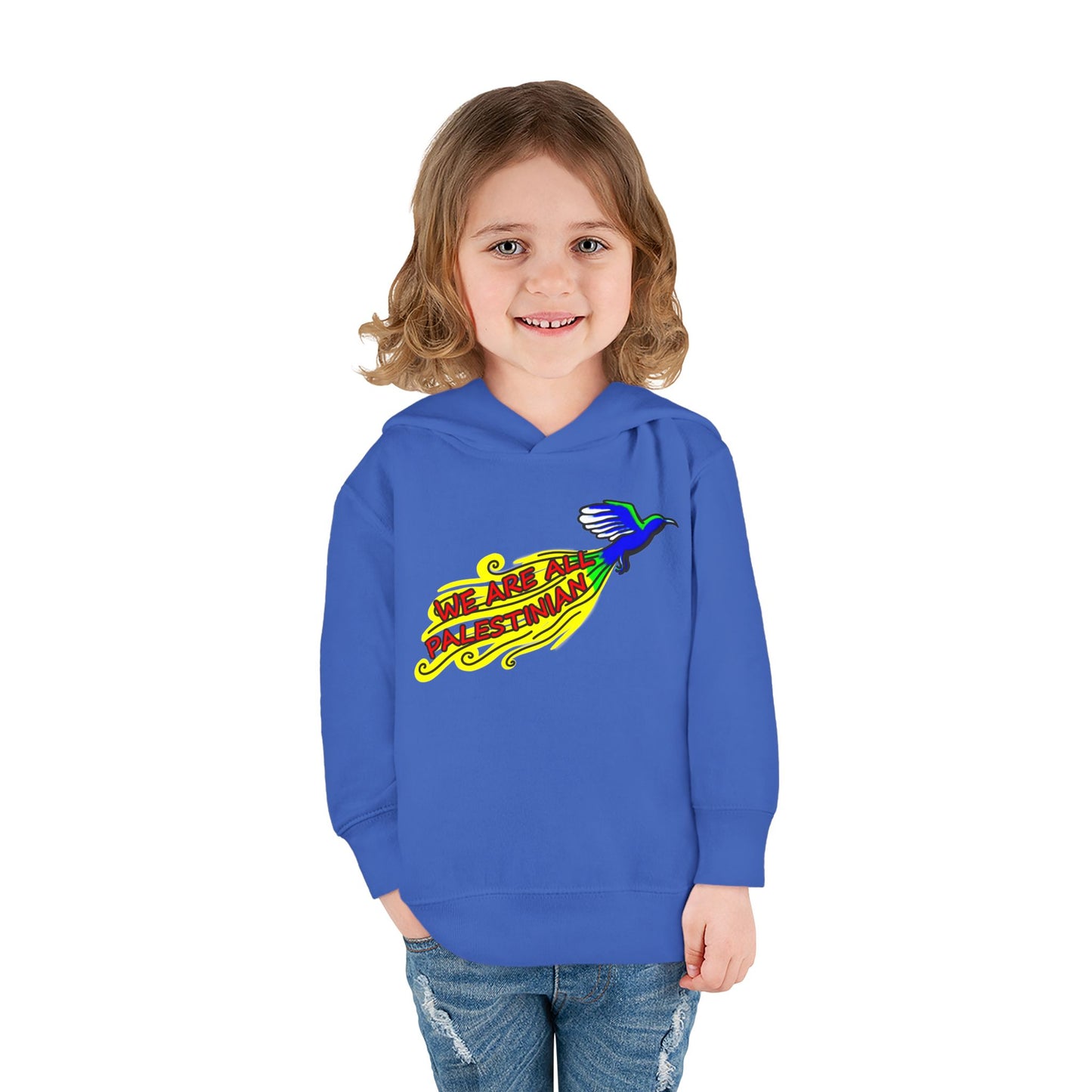 Toddler Pullover Fleece Hoodie - We are all Palestinian