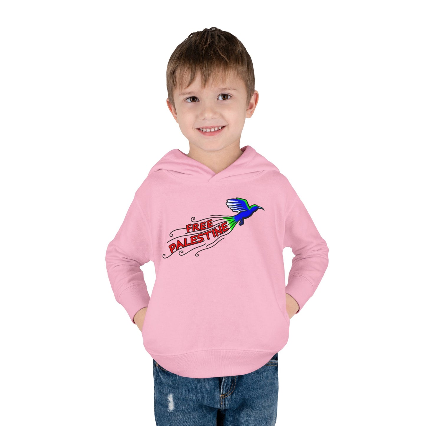 Toddler Pullover Fleece Hoodie - Free Palestine