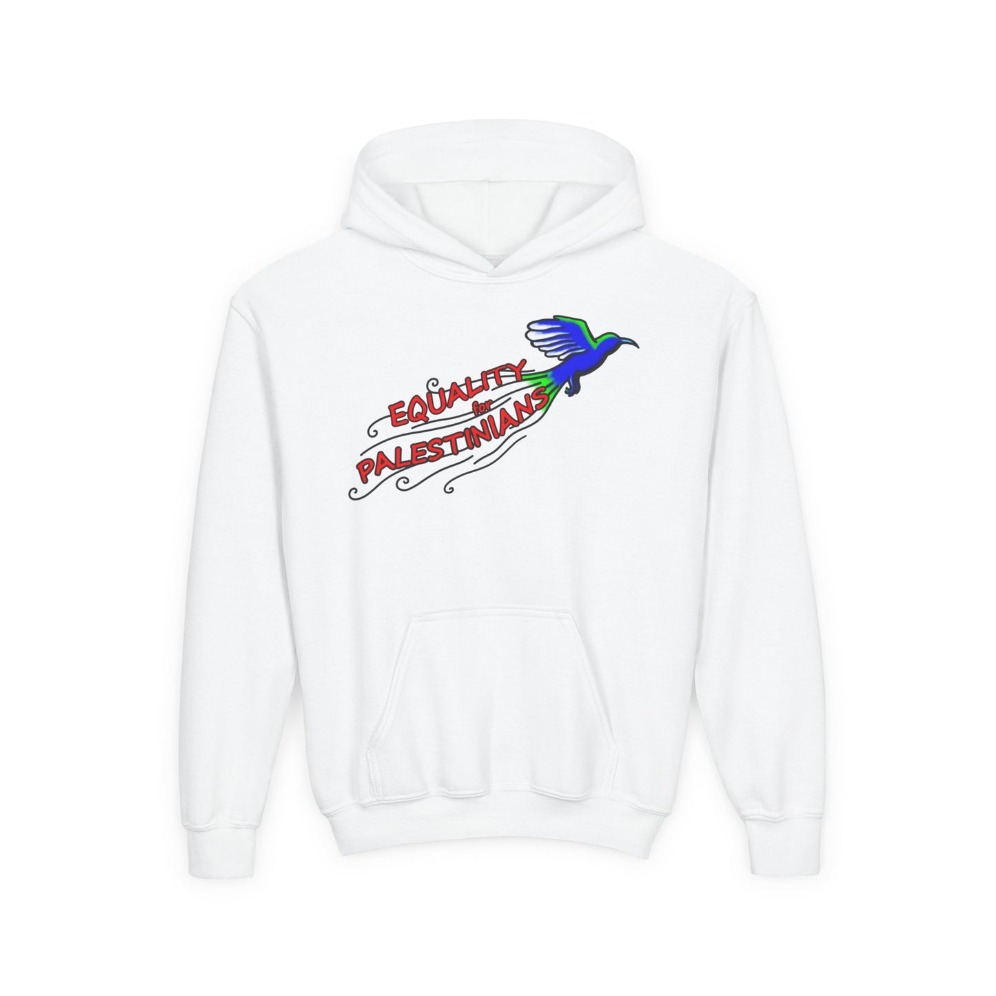Youth Heavy Blend Hooded Sweatshirt - Equality for Palestinians