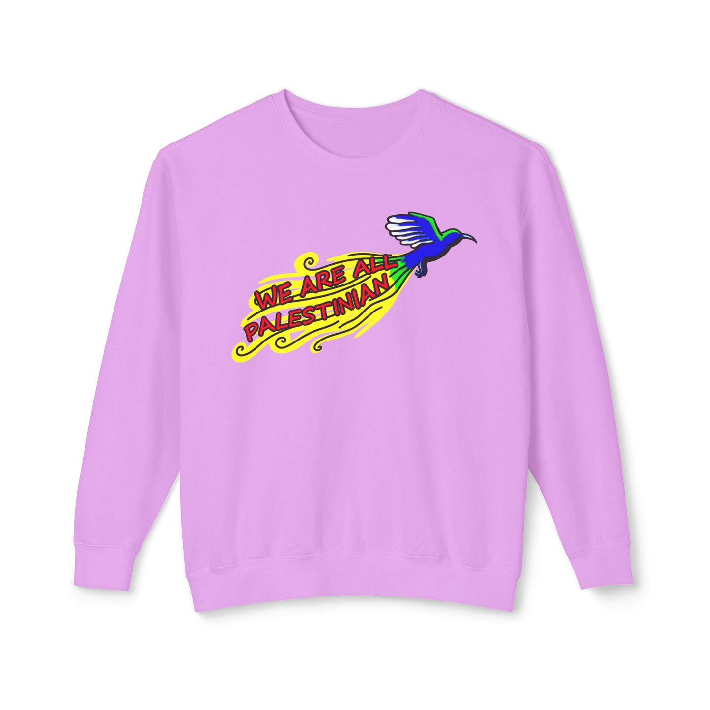 Unisex Lightweight Crewneck Sweatshirt - We are all Palestinian