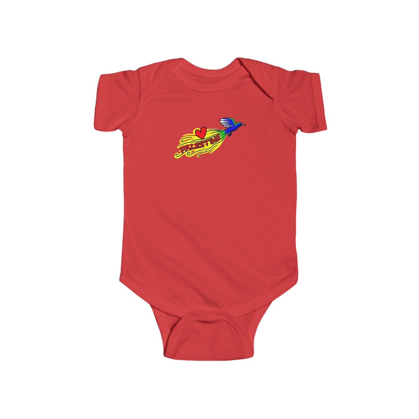 Infant Fine Jersey Bodysuit - Love Palestine