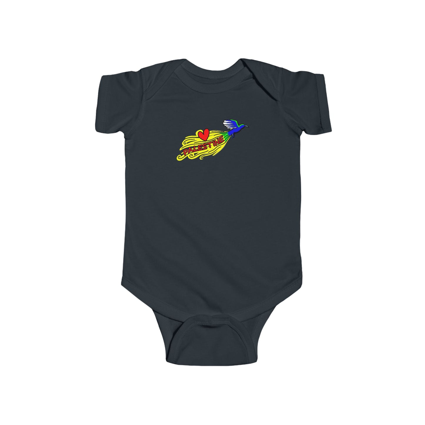 Infant Fine Jersey Bodysuit - Love Palestine