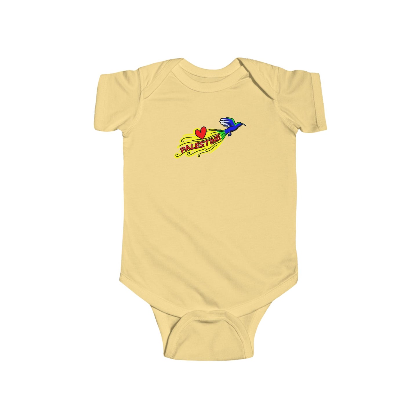 Infant Fine Jersey Bodysuit - Love Palestine