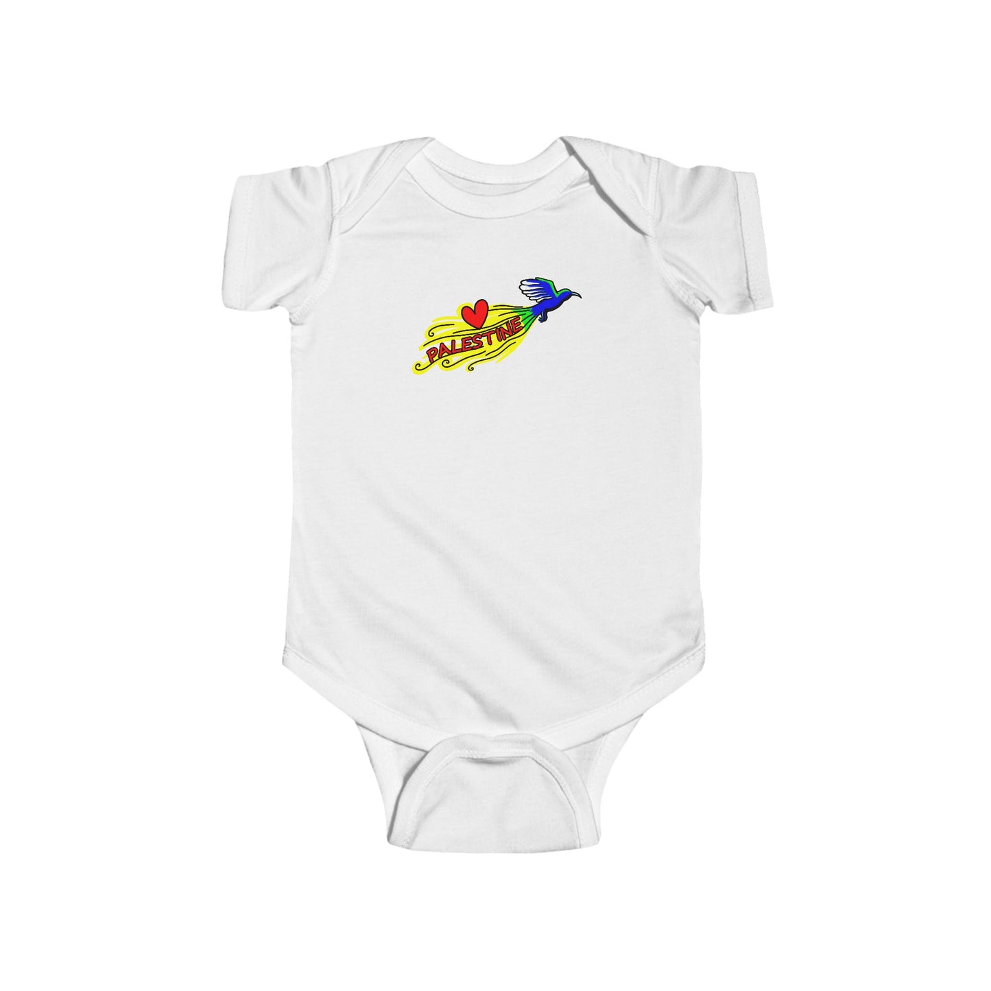 Infant Fine Jersey Bodysuit - Love Palestine