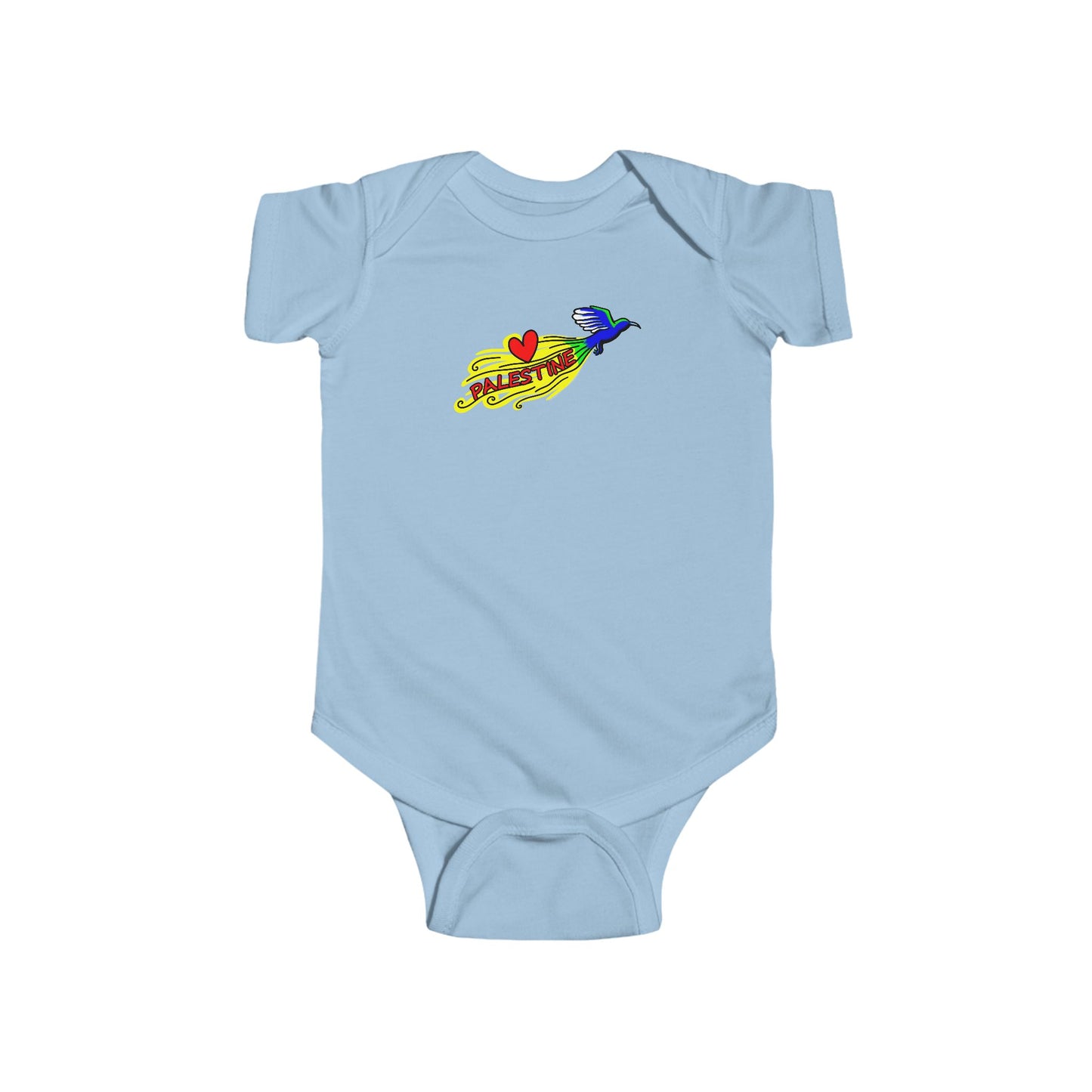 Infant Fine Jersey Bodysuit - Love Palestine