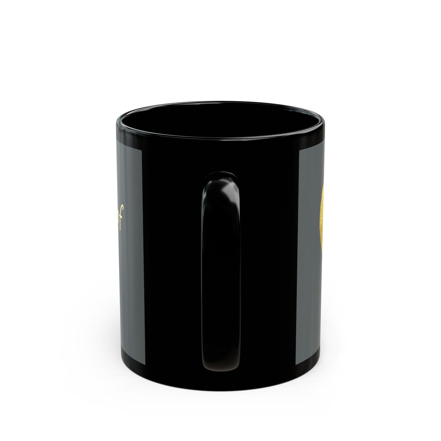 Gray on Black Mug  - Heart of Gold (11oz)