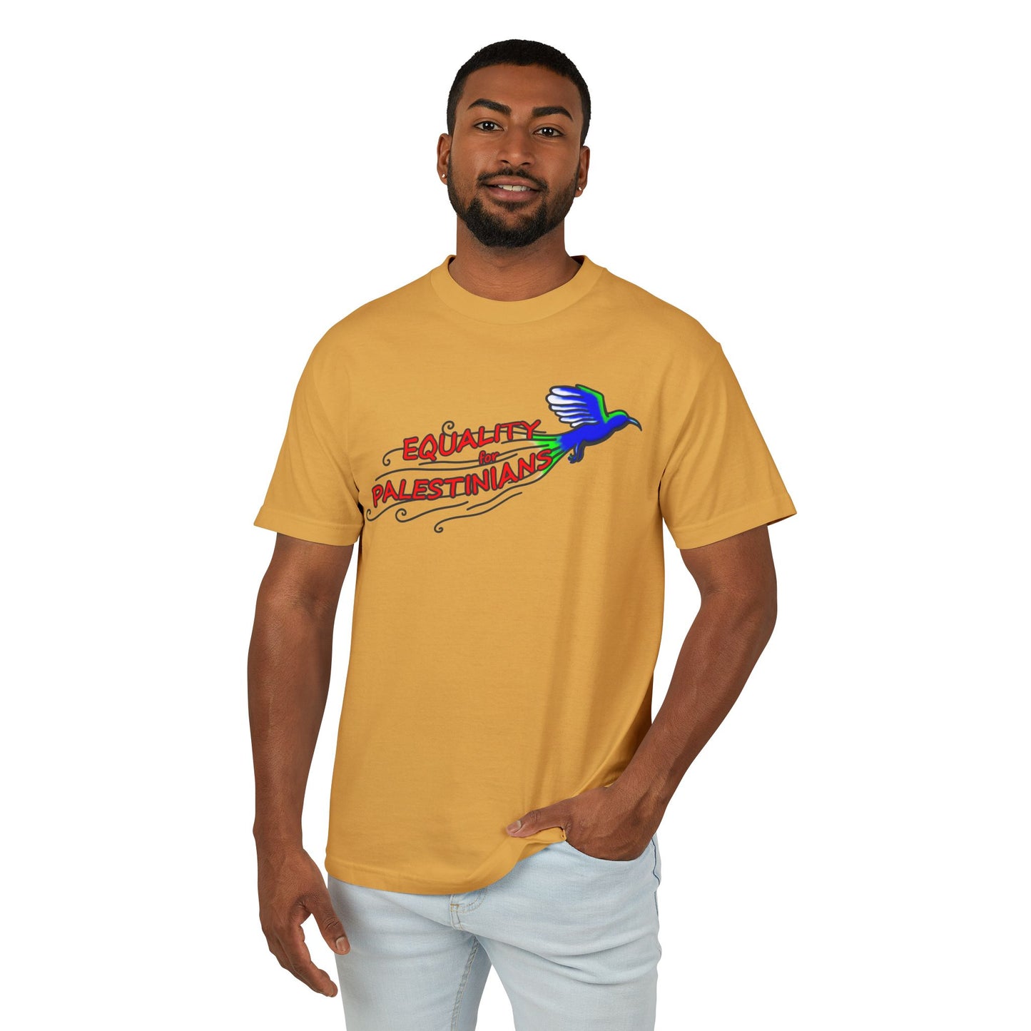 Unisex Heavyweight Cotton Tee  - Equality for Palestinians
