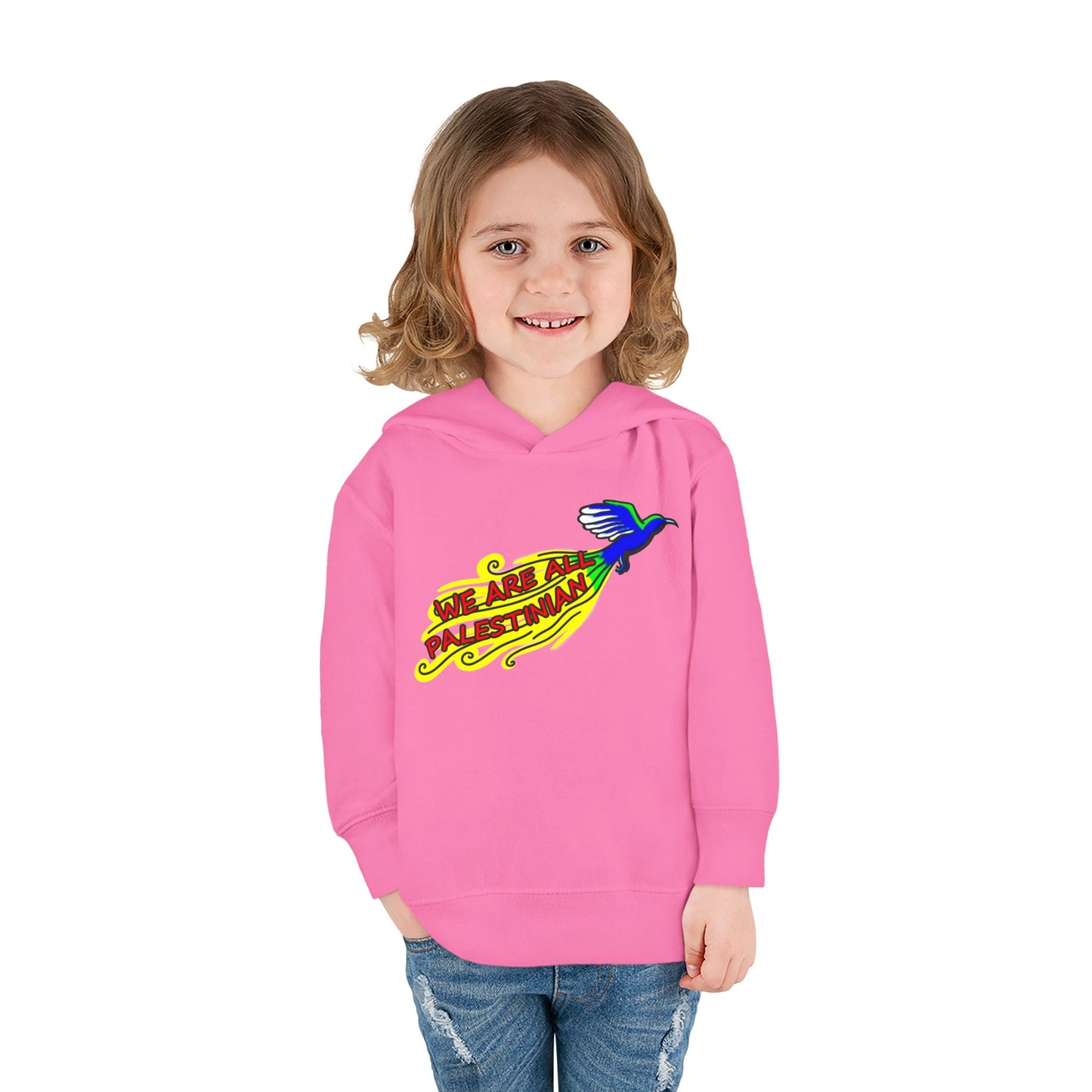 Toddler Pullover Fleece Hoodie - We are all Palestinian