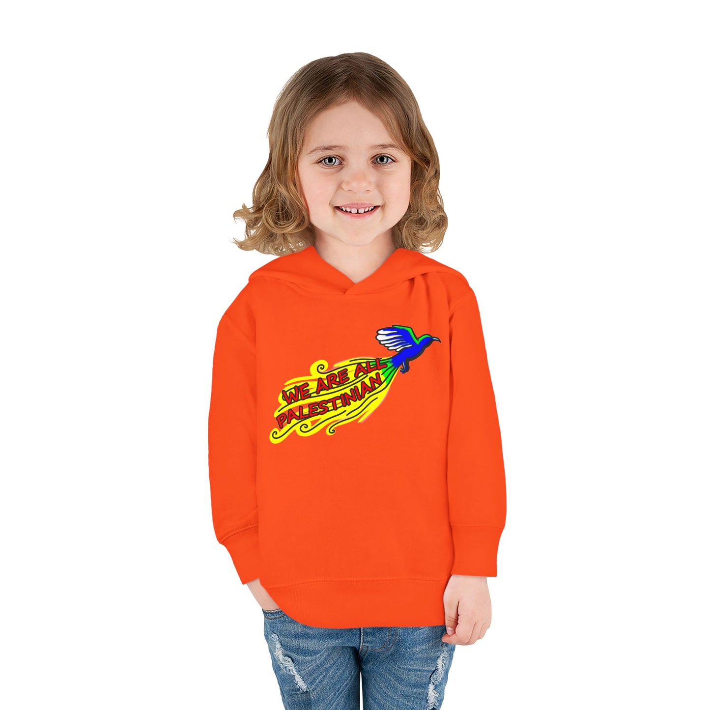 Toddler Pullover Fleece Hoodie - We are all Palestinian