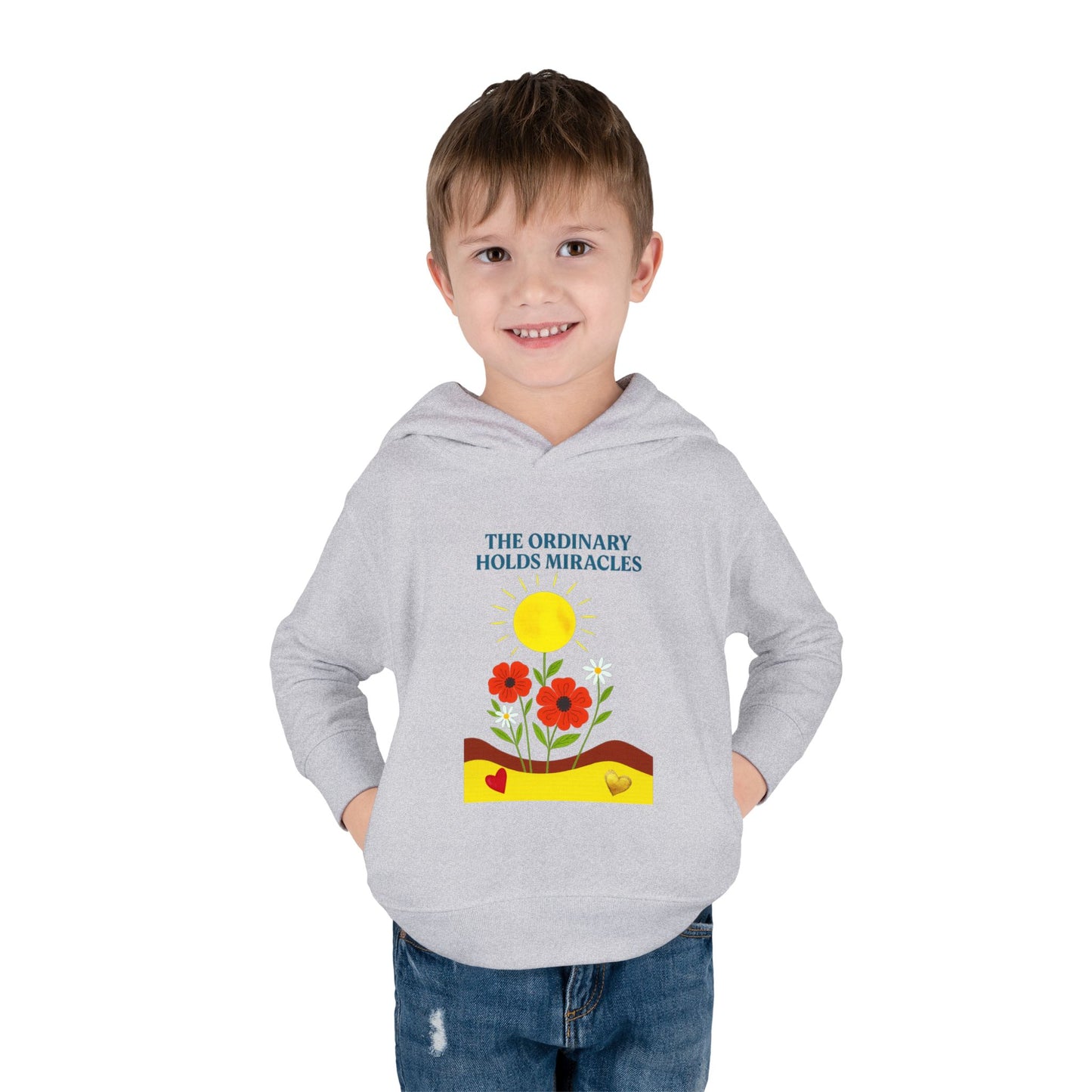 Toddler Pullover Fleece Hoodie - The Ordinary Holds Miracles