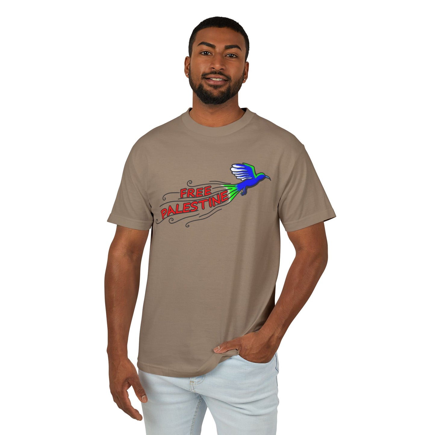 Unisex Heavyweight Cotton Tee - Free Palestine