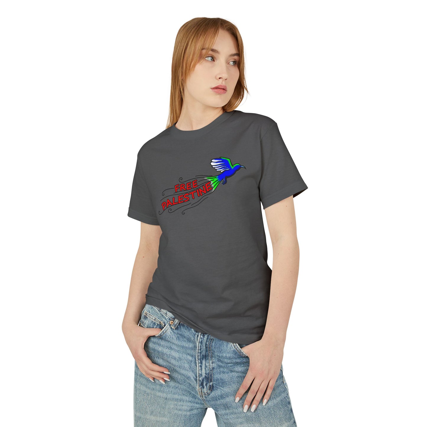 Unisex Heavyweight Cotton Tee - Free Palestine