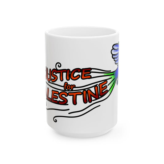 Ceramic Mug (15oz) - Justice for Palestine