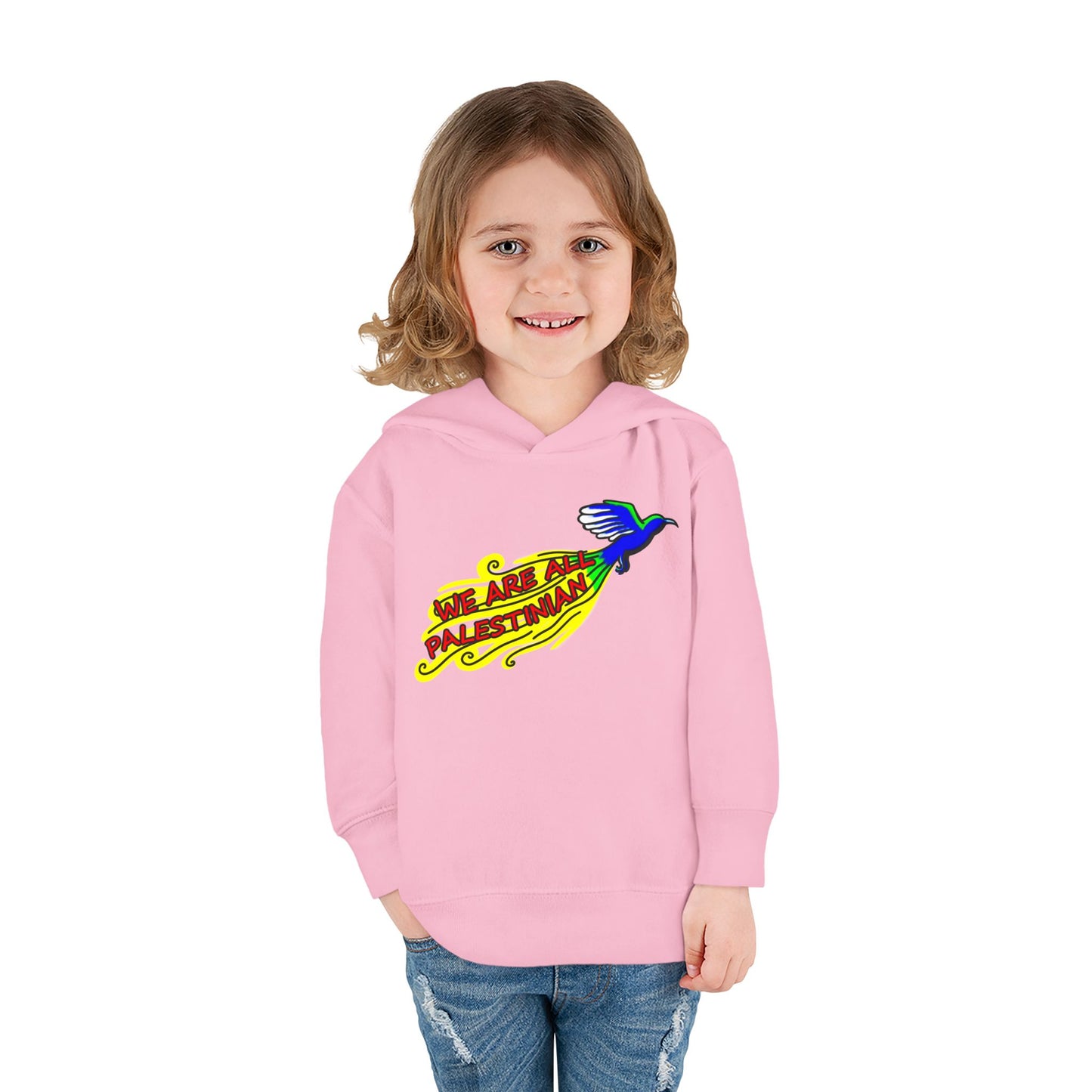 Toddler Pullover Fleece Hoodie - We are all Palestinian