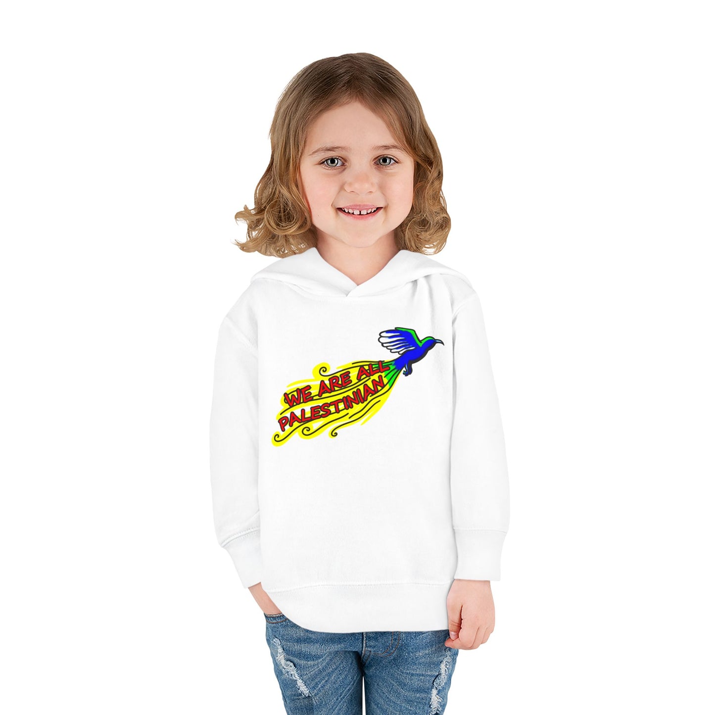 Toddler Pullover Fleece Hoodie - We are all Palestinian