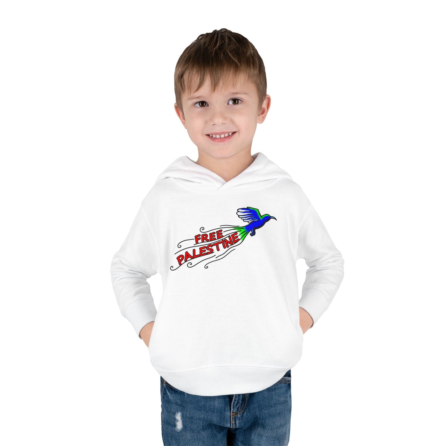 Toddler Pullover Fleece Hoodie - Free Palestine
