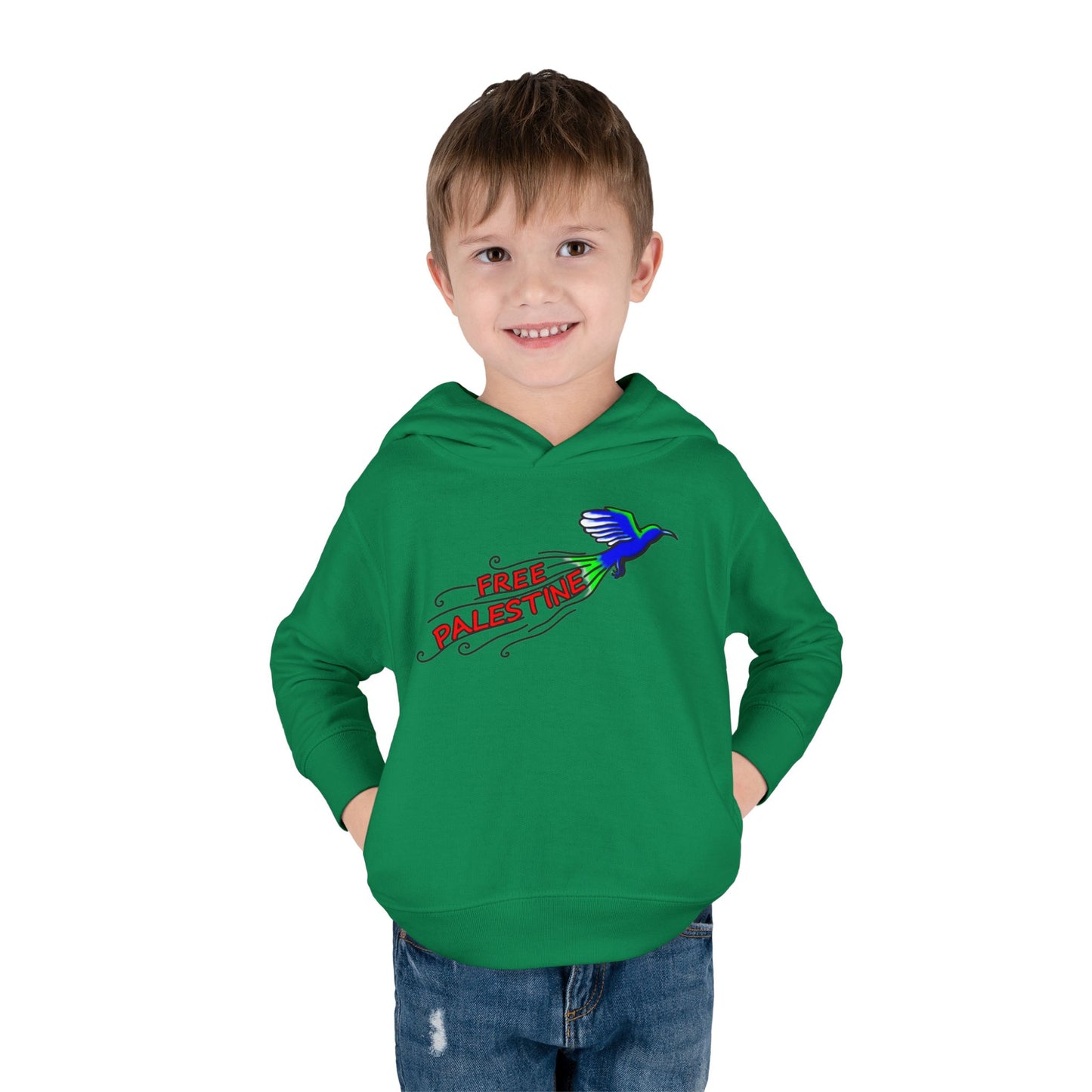 Toddler Pullover Fleece Hoodie - Free Palestine