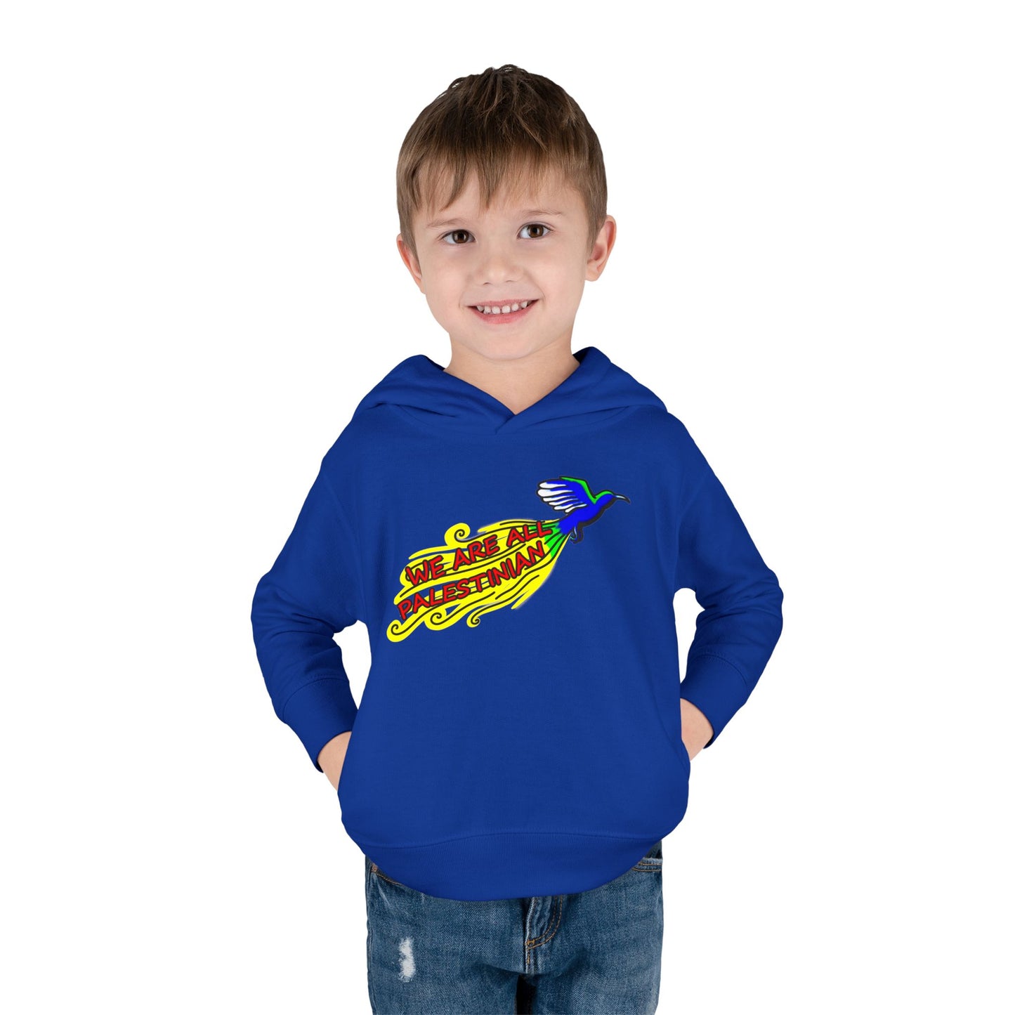Toddler Pullover Fleece Hoodie - We are all Palestinian