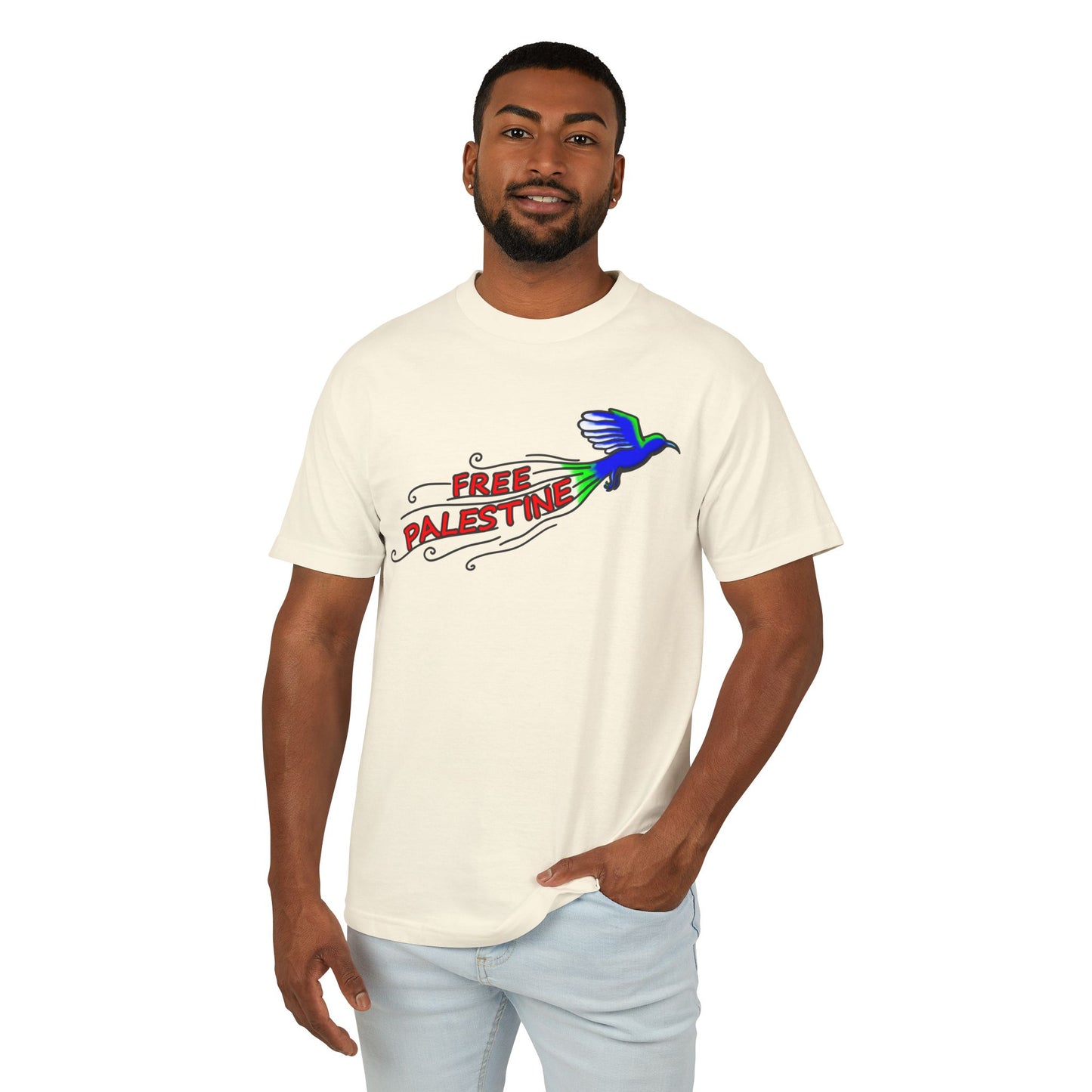 Unisex Heavyweight Cotton Tee - Free Palestine