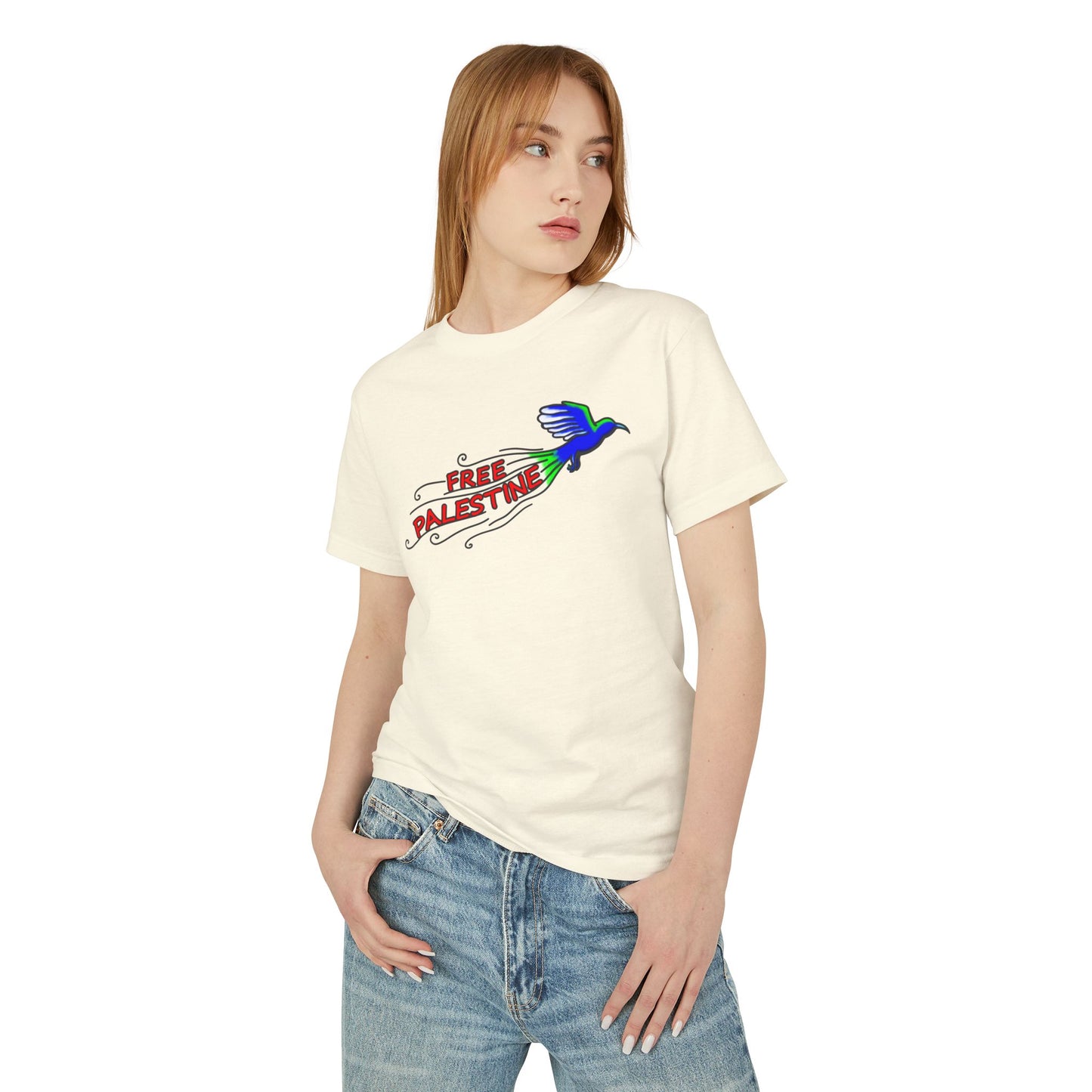 Unisex Heavyweight Cotton Tee - Free Palestine