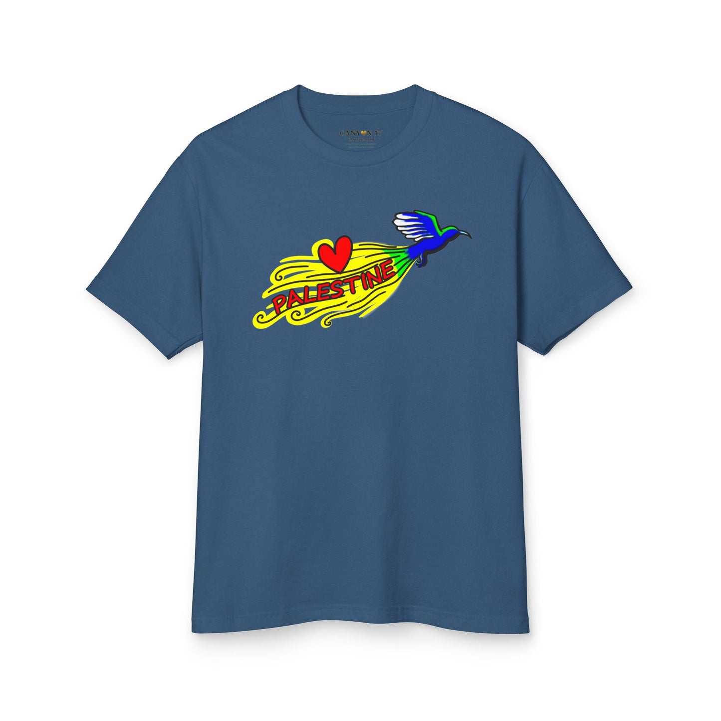 Unisex Heavyweight Cotton Tee - Love Palestine
