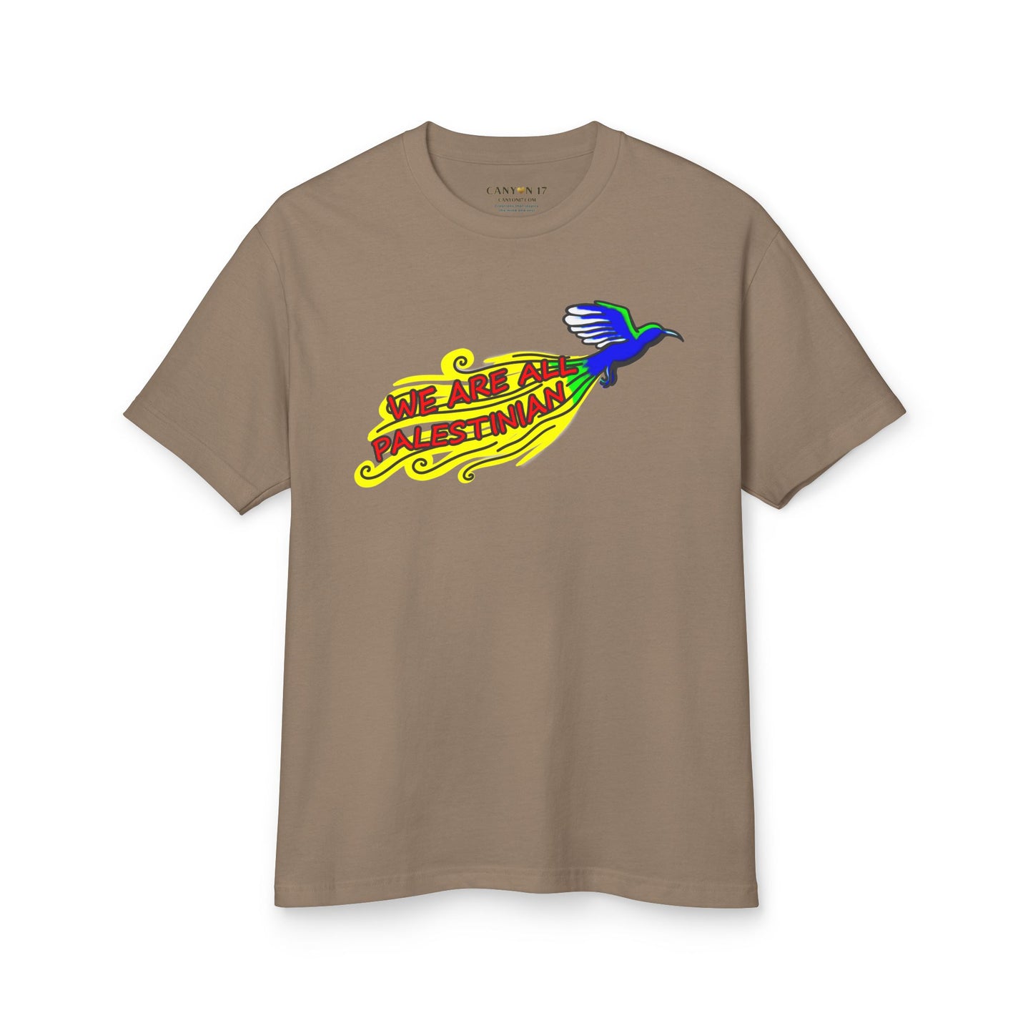 Unisex Heavyweight Cotton Tee - We Are All Palestinian