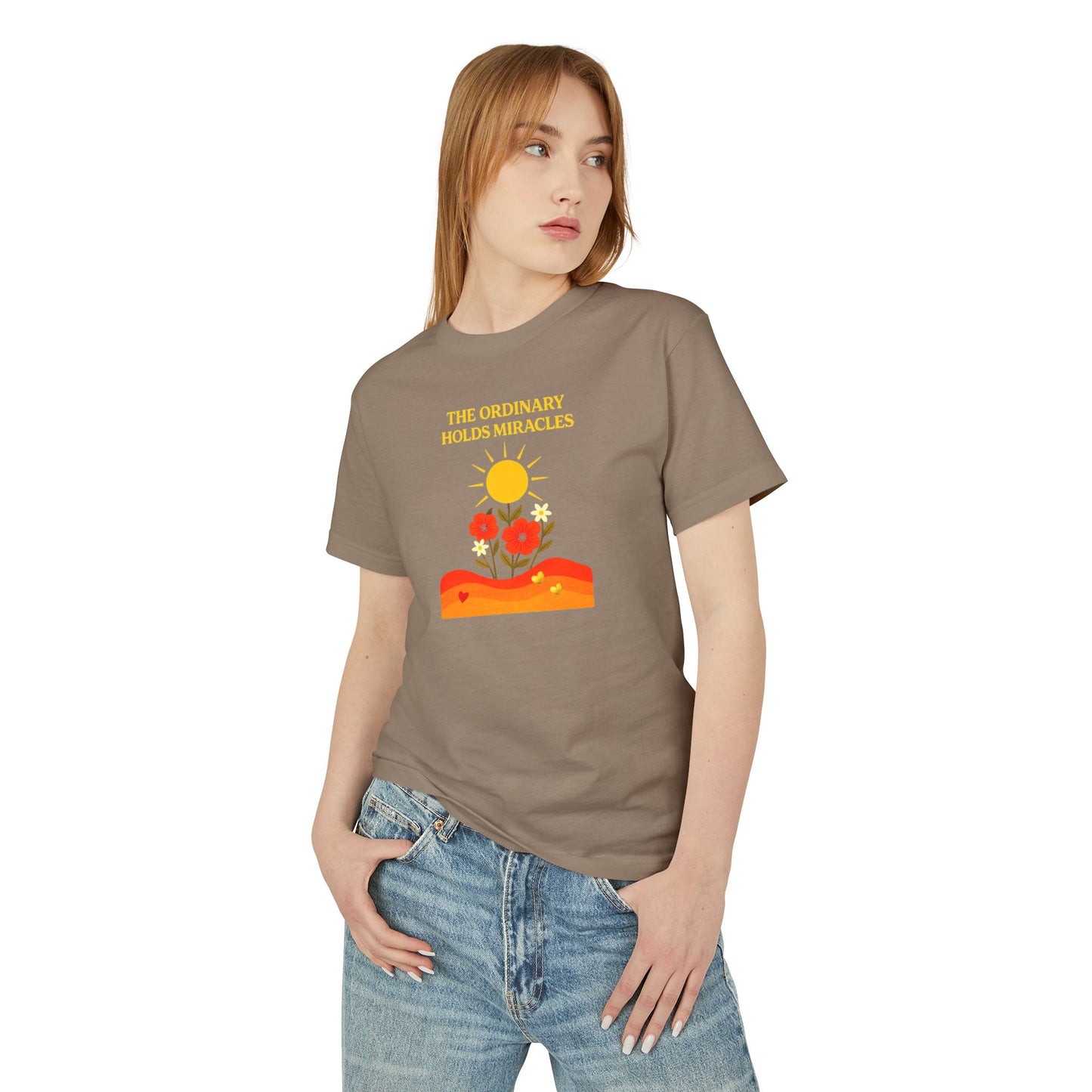 Unisex Heavyweight Cotton Tee - The Ordinary Holds Miracles