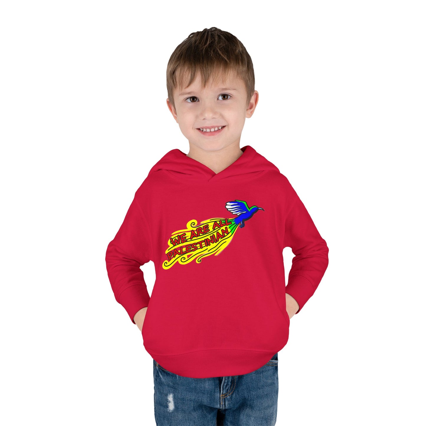 Toddler Pullover Fleece Hoodie - We are all Palestinian