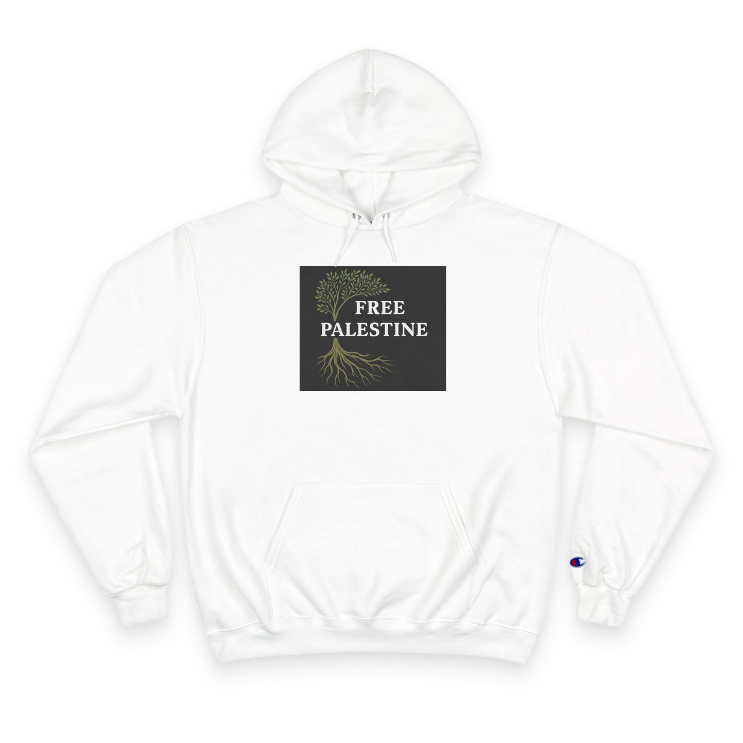Champion Hoodie - Free Palestine (Olive Tree Roots Edition)