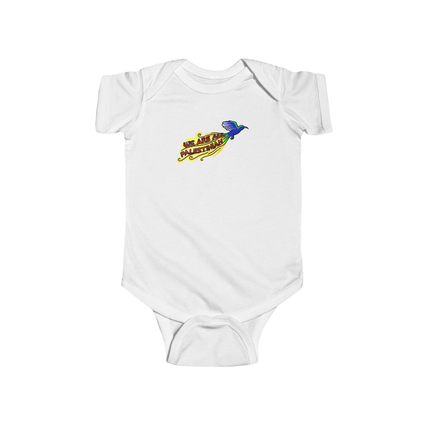 Infant Fine Jersey Bodysuit - We Are All Palestinian