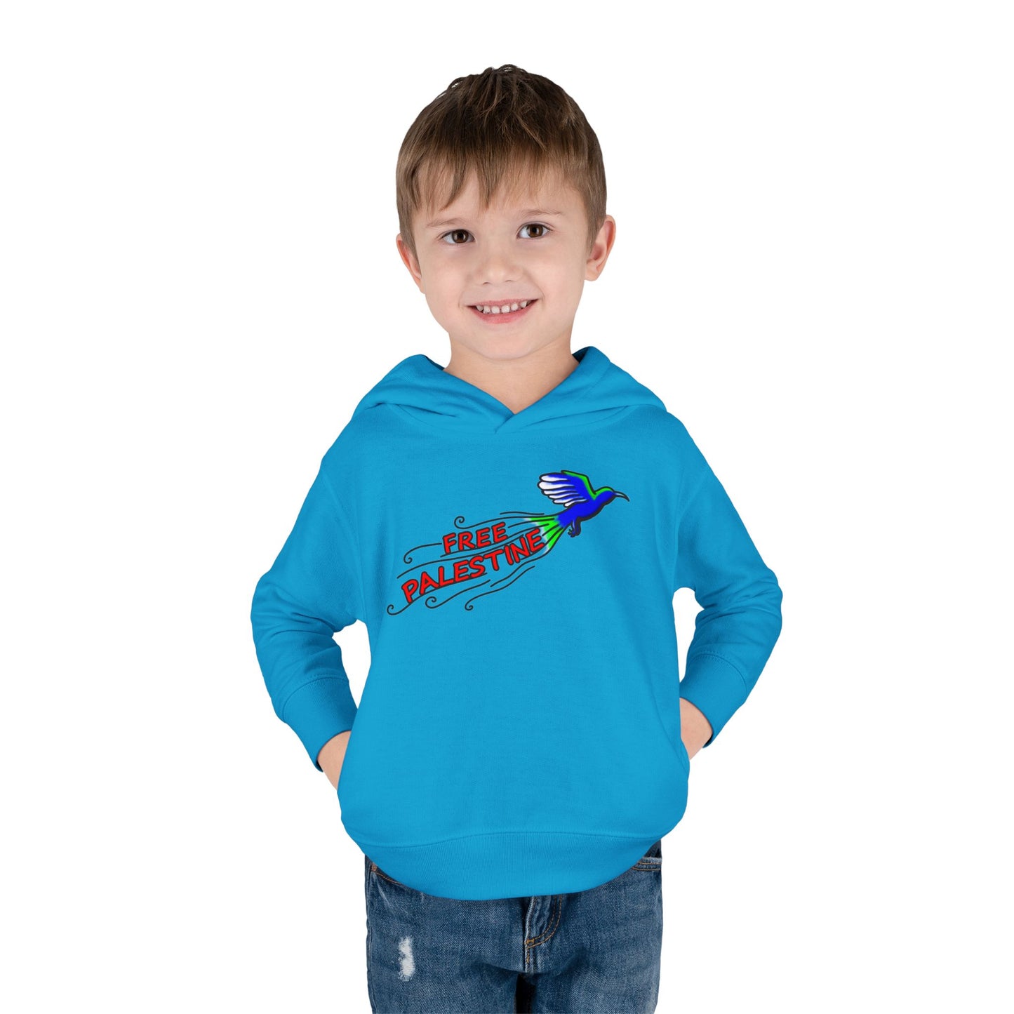 Toddler Pullover Fleece Hoodie - Free Palestine