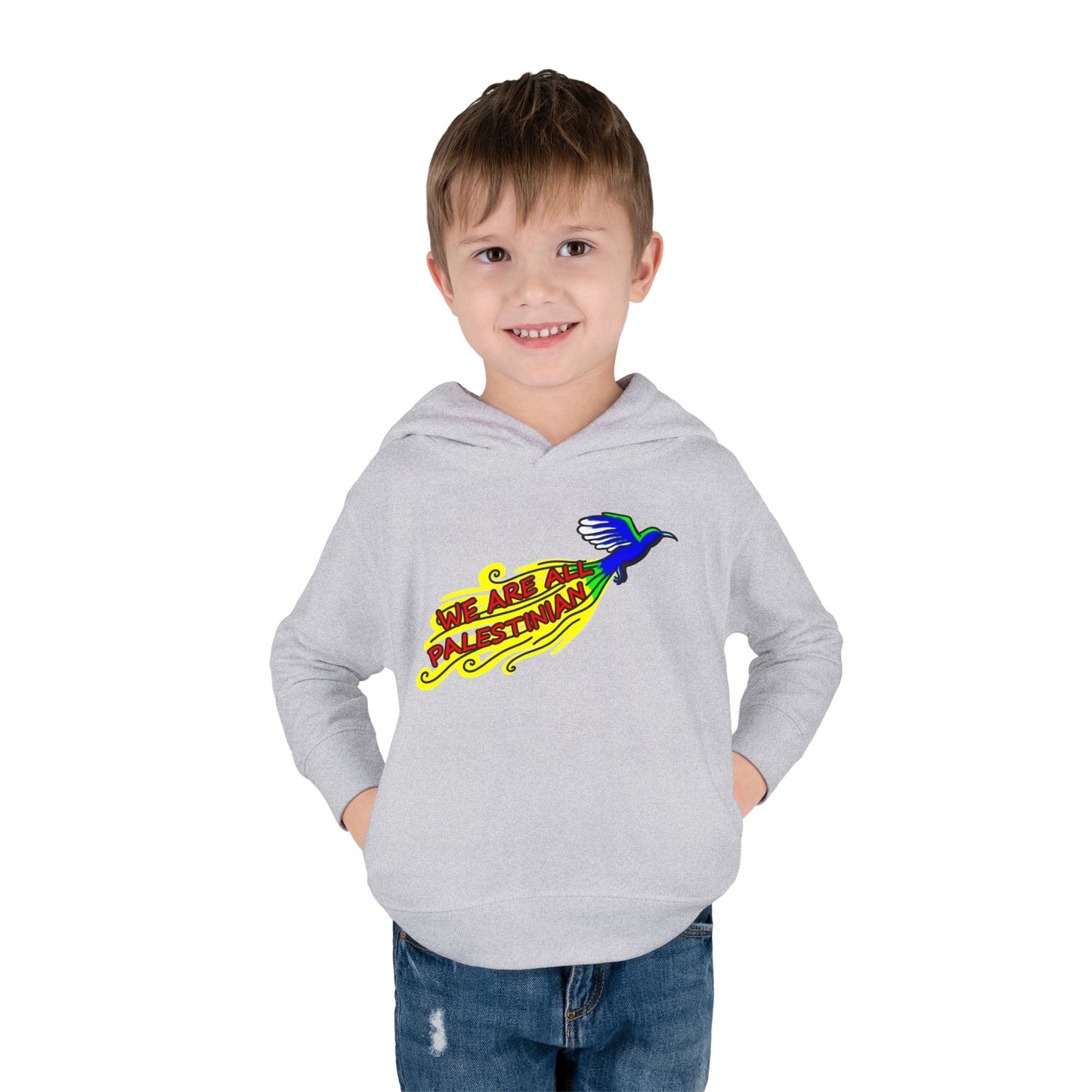 Toddler Pullover Fleece Hoodie - We are all Palestinian