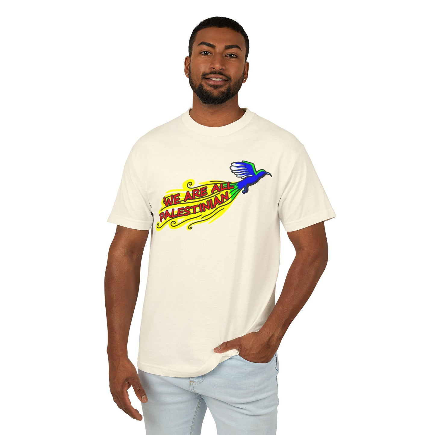 Unisex Heavyweight Cotton Tee - We Are All Palestinian