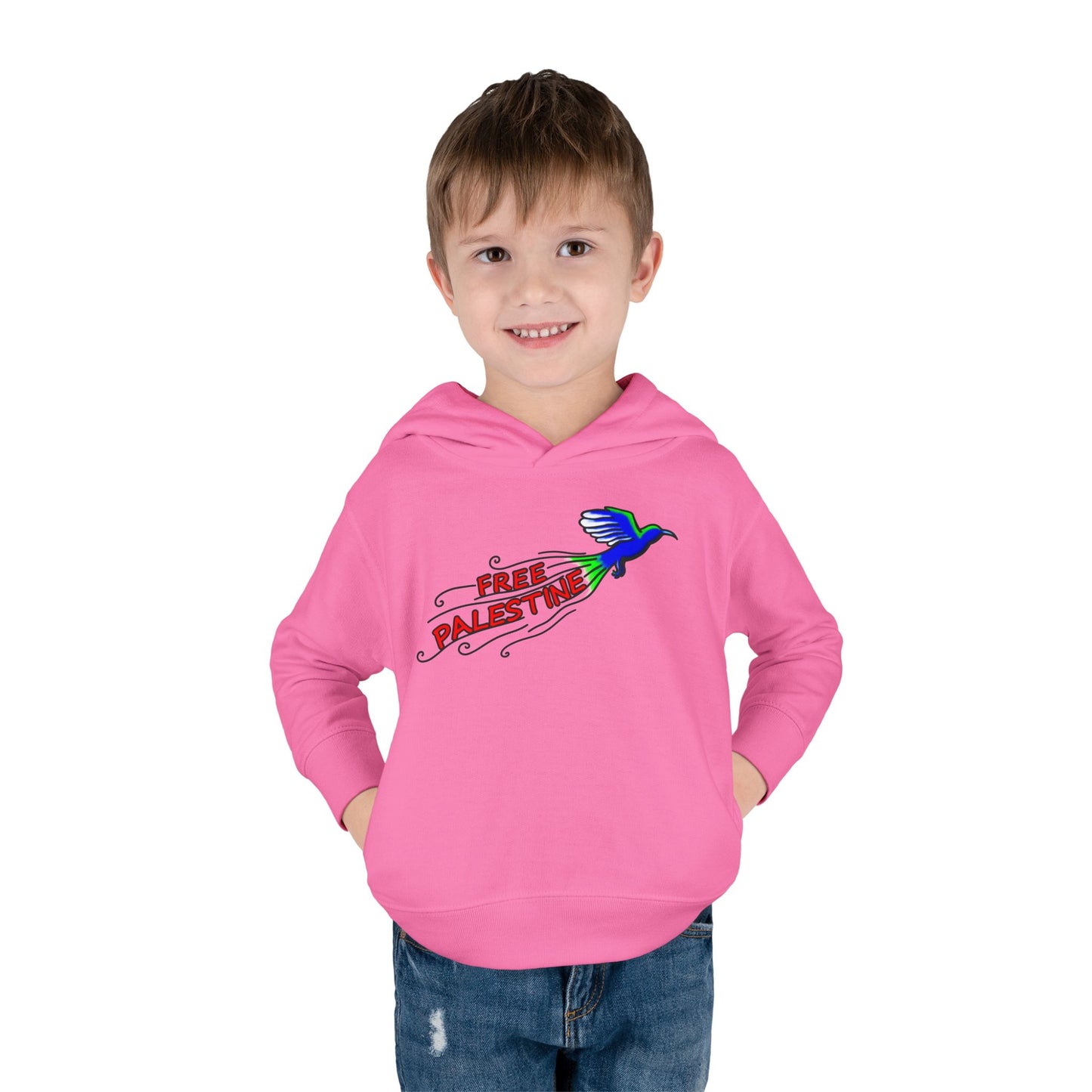 Toddler Pullover Fleece Hoodie - Free Palestine