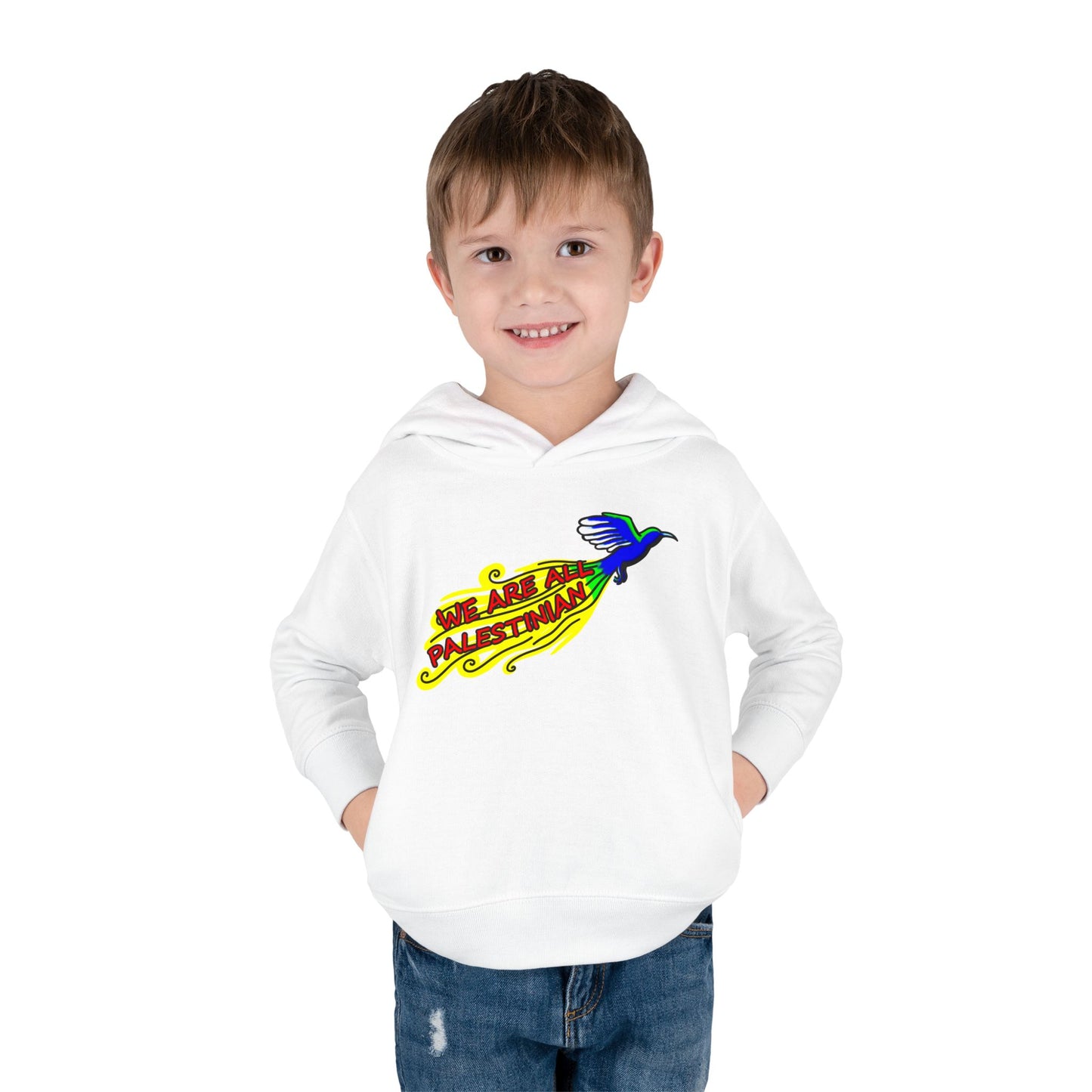Toddler Pullover Fleece Hoodie - We are all Palestinian