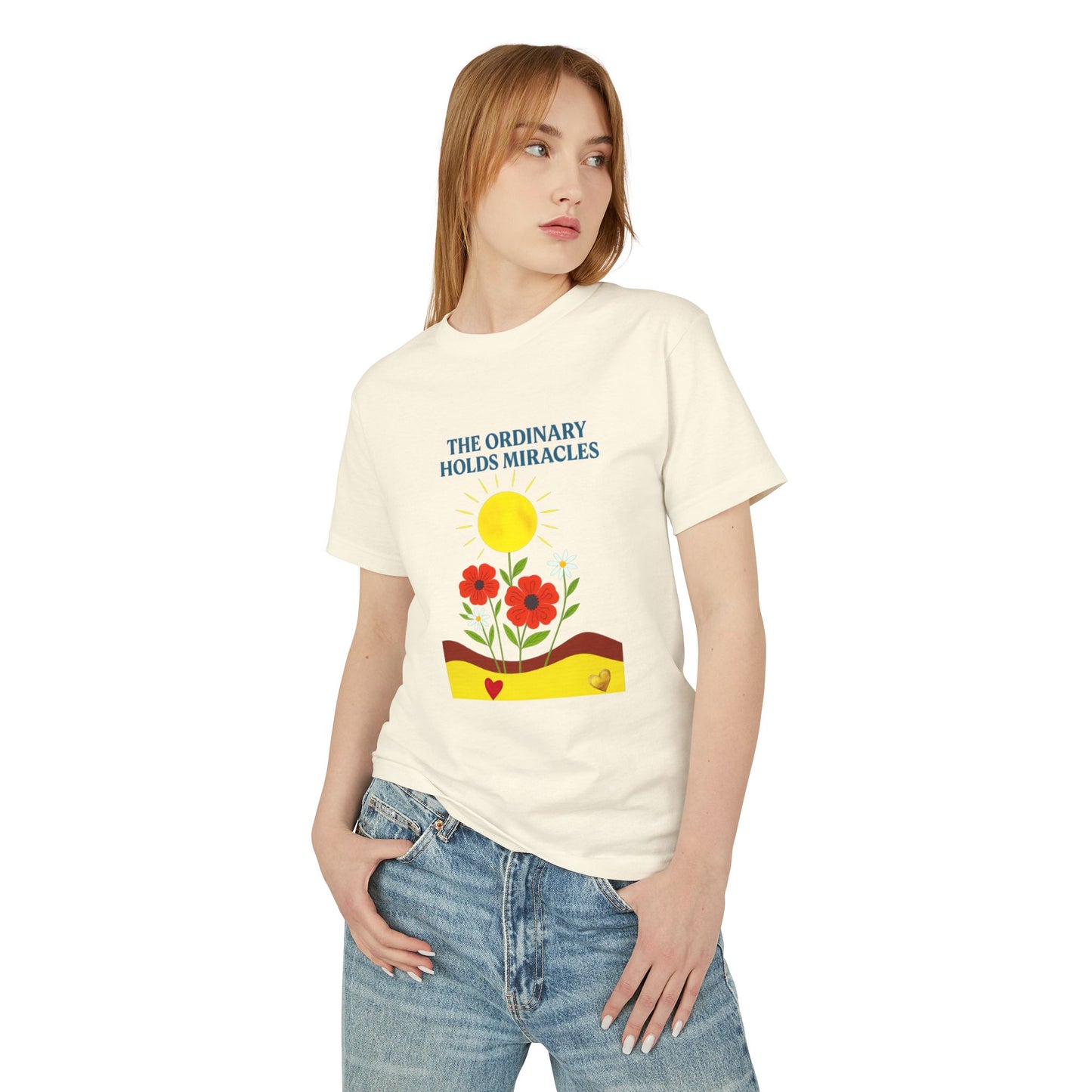 Unisex Heavyweight Cotton Tee - The Ordinary Holds Miracles
