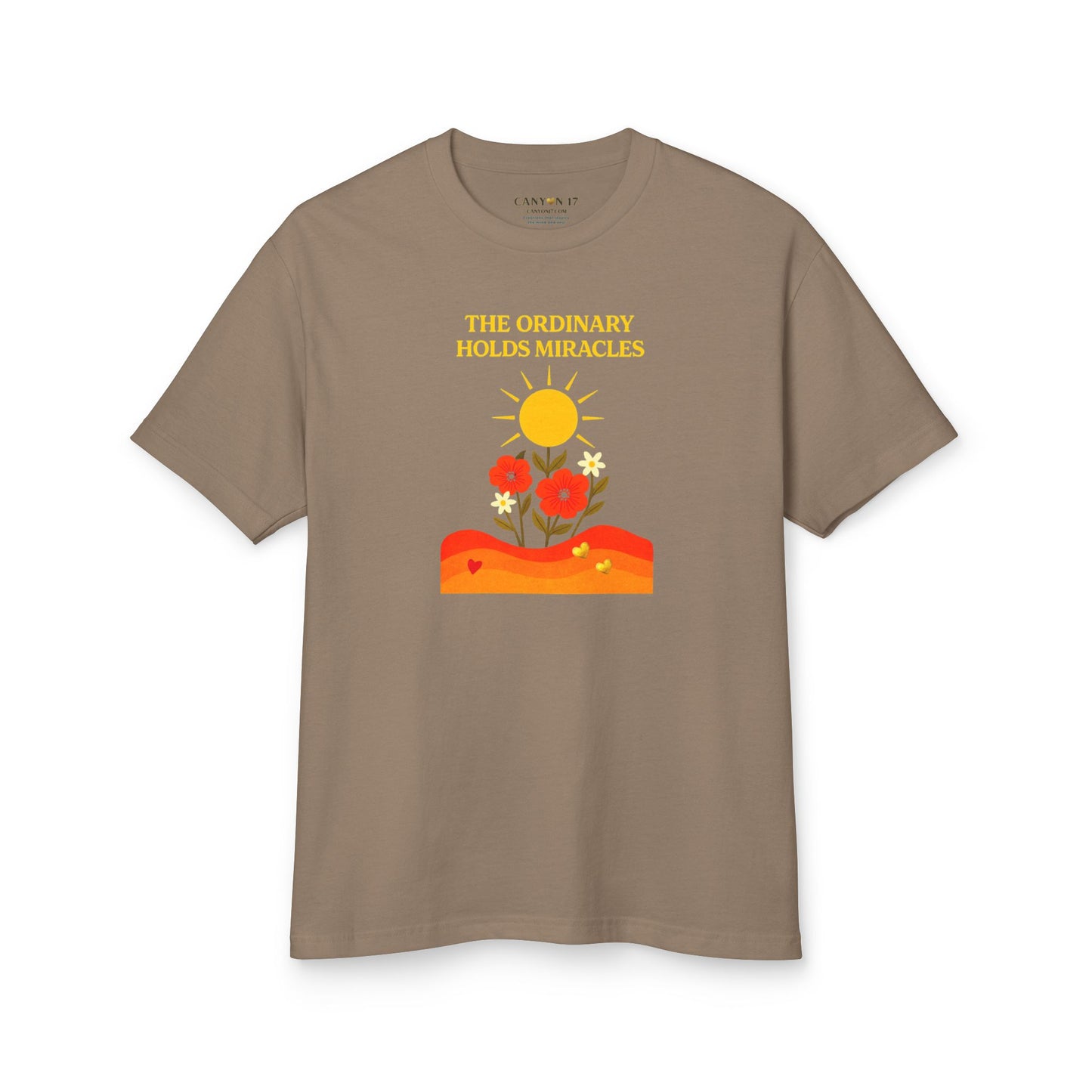 Unisex Heavyweight Cotton Tee - The Ordinary Holds Miracles