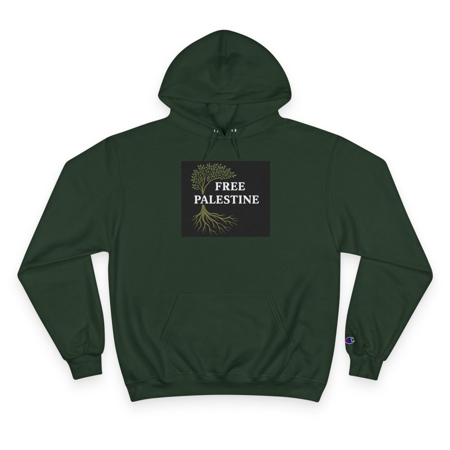 Champion Hoodie - Free Palestine (Olive Tree Roots Edition)