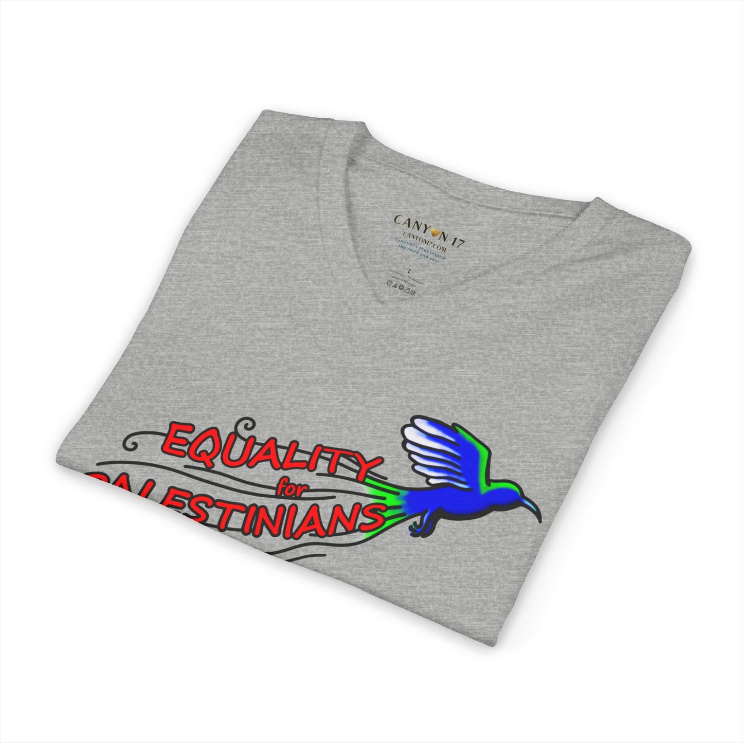 Unisex Jersey Short Sleeve V-Neck Tee - Equality for Palestinians