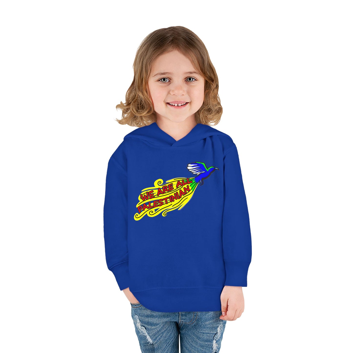 Toddler Pullover Fleece Hoodie - We are all Palestinian