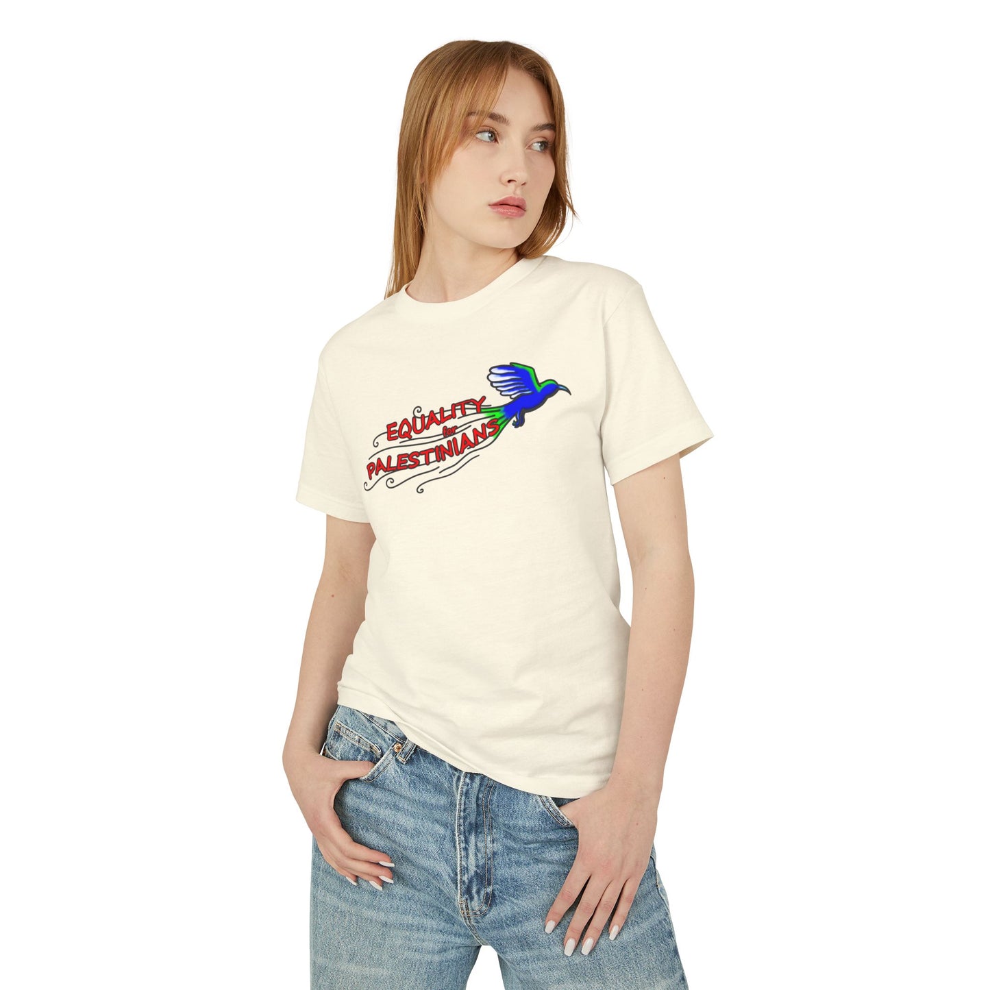 Unisex Heavyweight Cotton Tee  - Equality for Palestinians