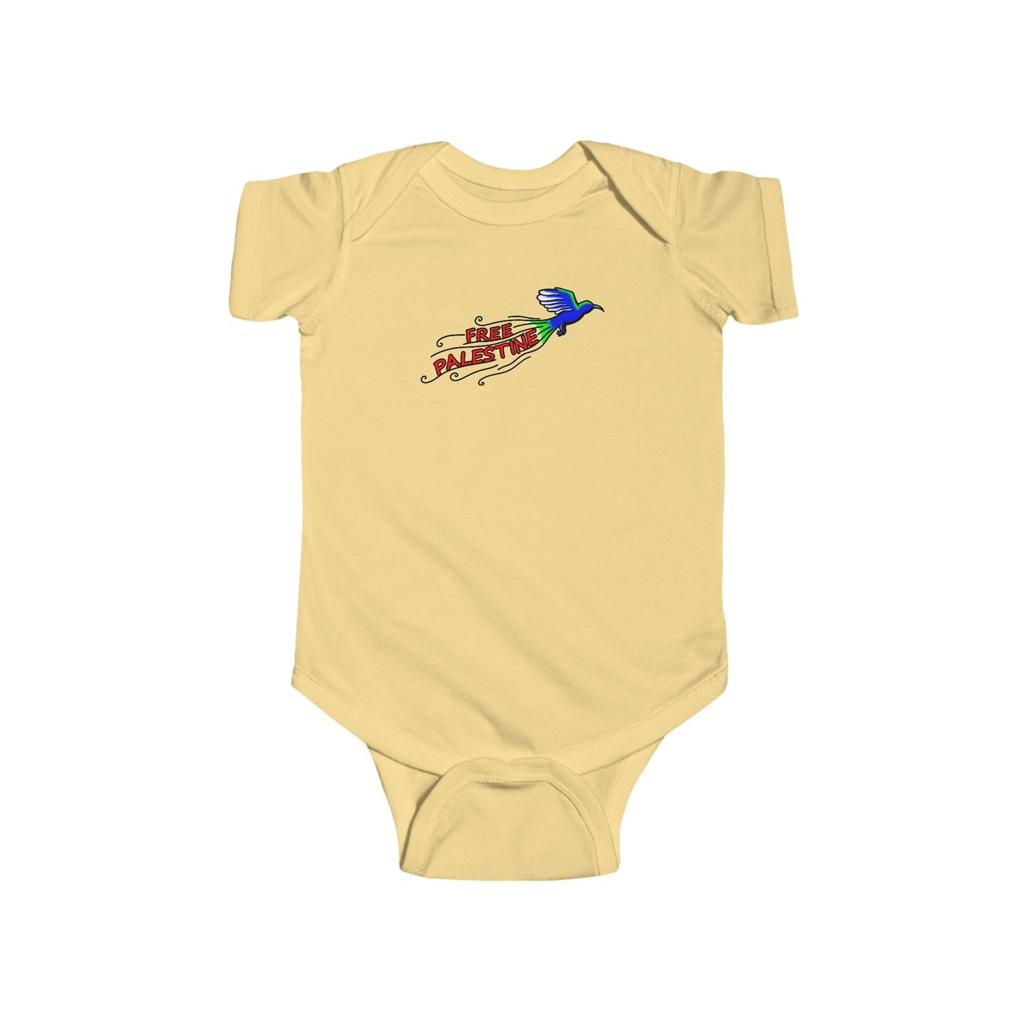 Infant Fine Jersey Bodysuit - Free Palestine