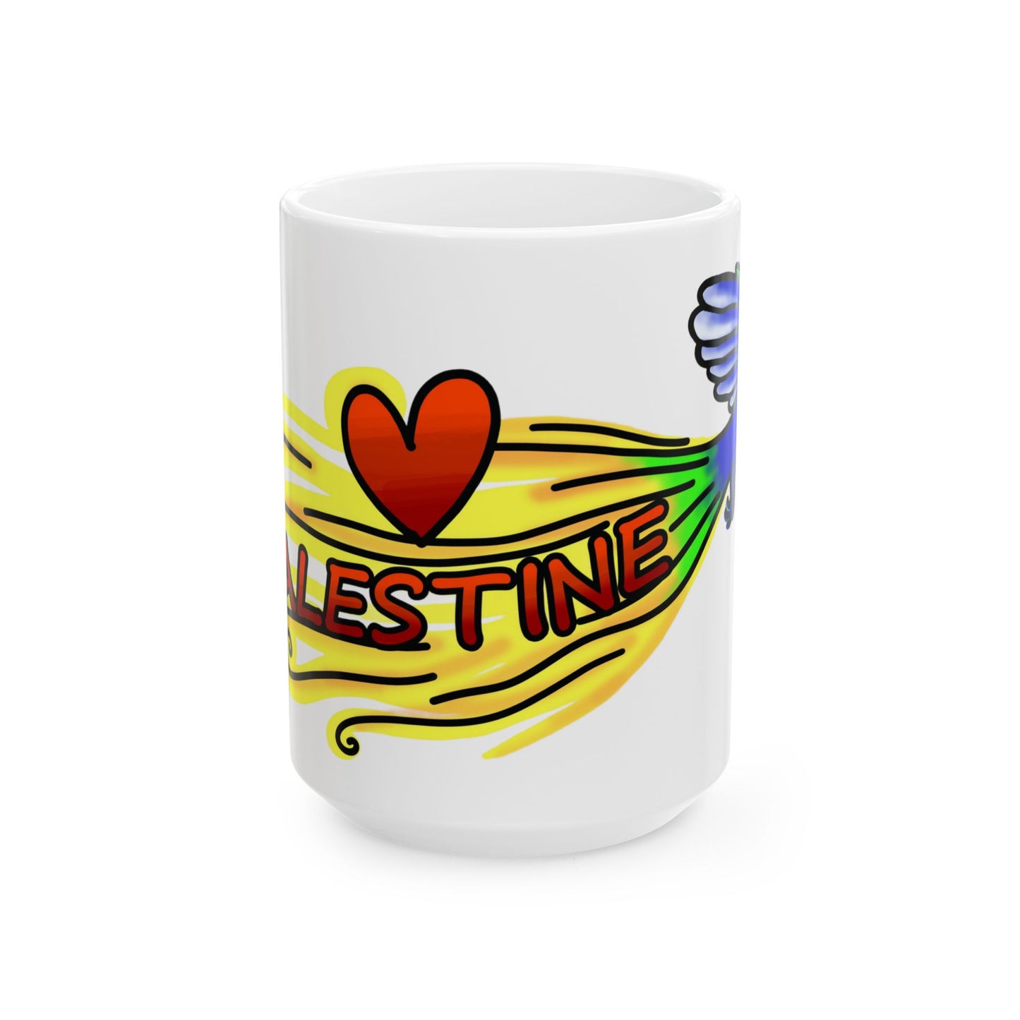 Ceramic Mug (15oz) - Love Palestine